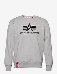 Alpha Industries - Basic Sweater - huvtröjor - grey heather - 0
