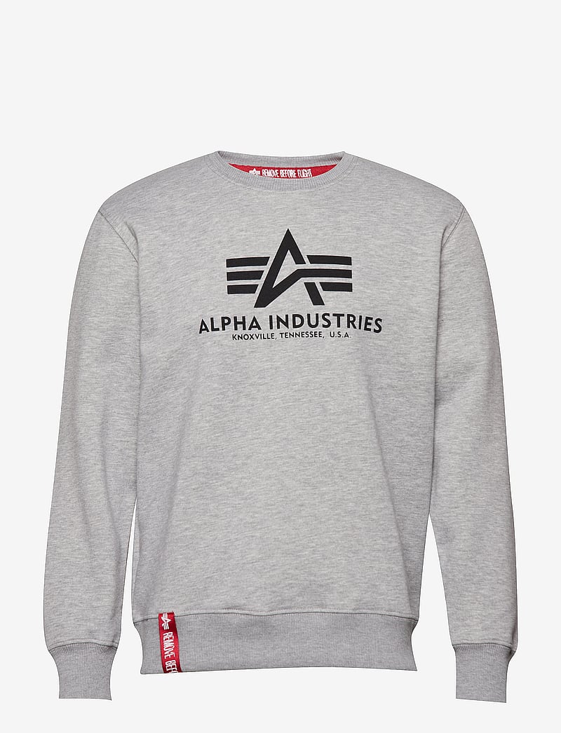 Alpha Industries - Basic Sweater - nach stil kaufen - grey heather - 1
