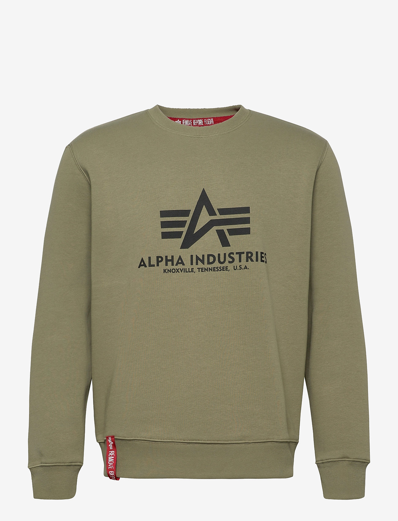 Alpha Industries - Basic Sweater - hættetrøjer - olive - 0
