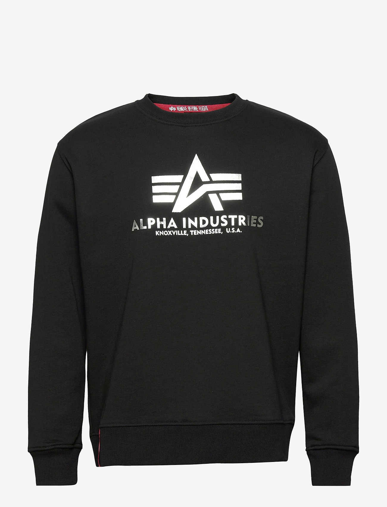 Alpha Industries - Basic Sweater Foil Print - black/metalsilver - 0
