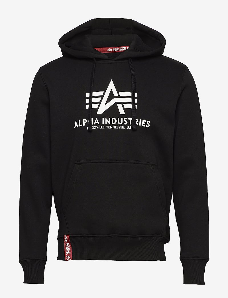 Alpha Industries - Basic Hoodie BL - kapuutsiga dressipluusid - black - 0