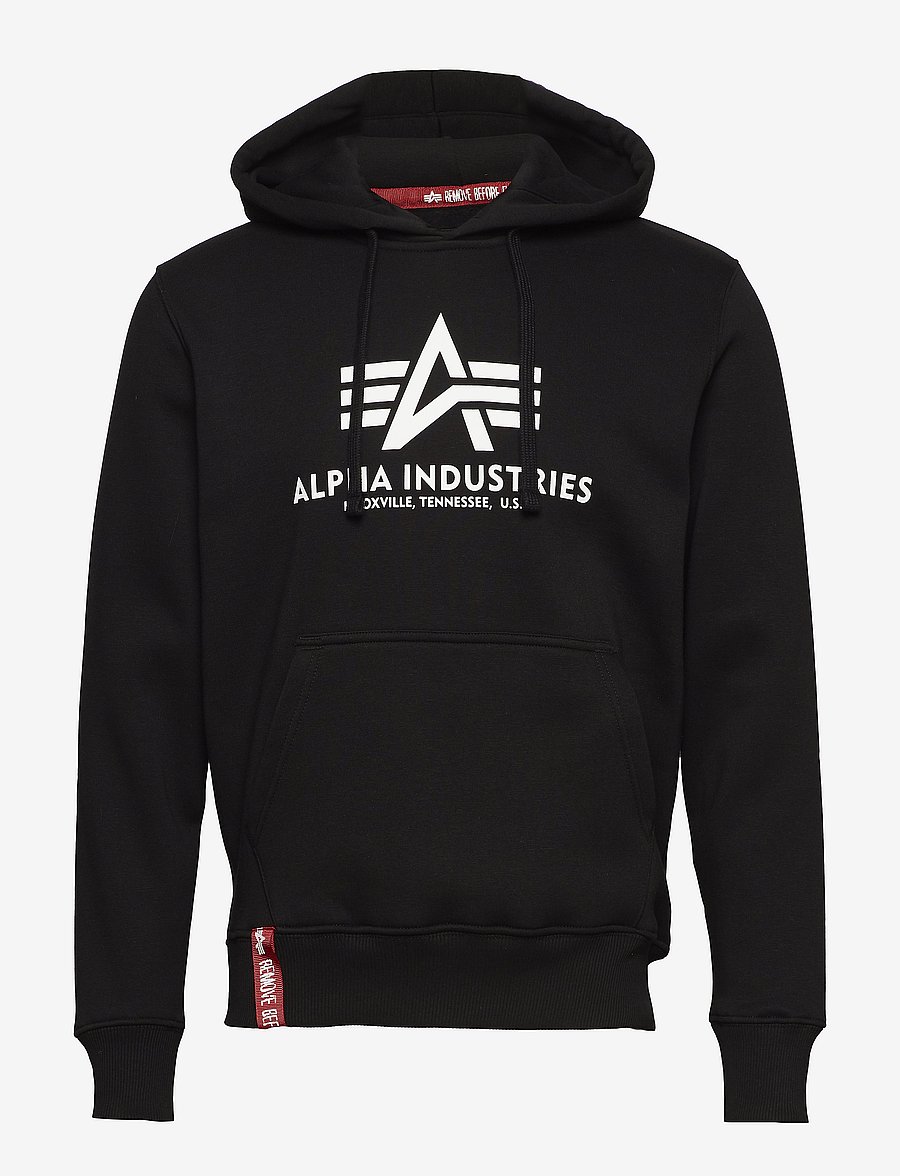 Alpha Industries - Basic Hoodie BL - hoodies - black - 1
