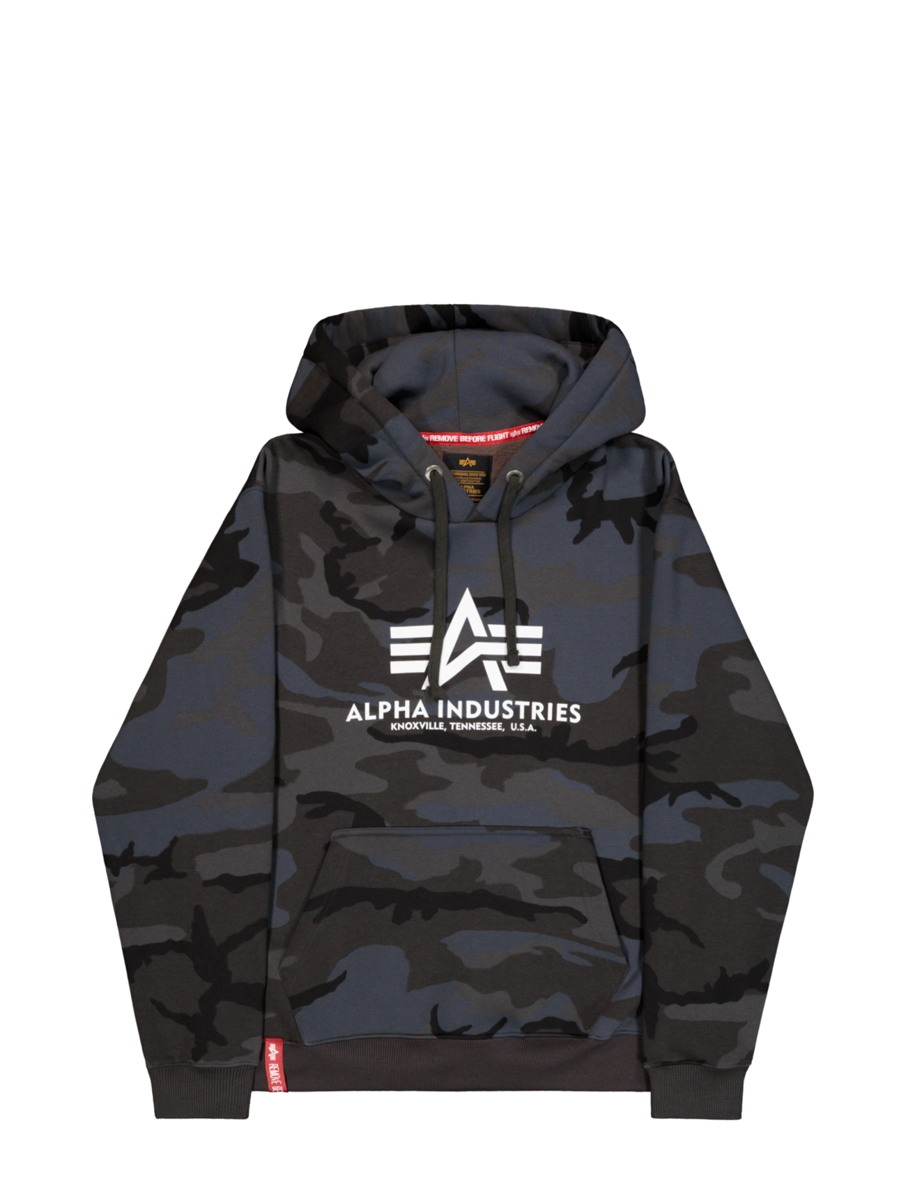 Alpha Industries - Basic Hoodie BL Camo - hættetrøjer - black camo - 1