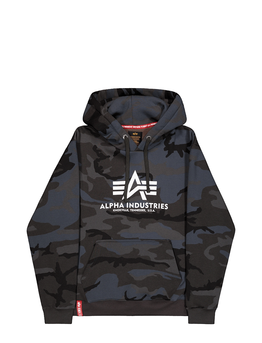 Alpha Industries - Basic Hoodie BL Camo - hættetrøjer - black camo - 1