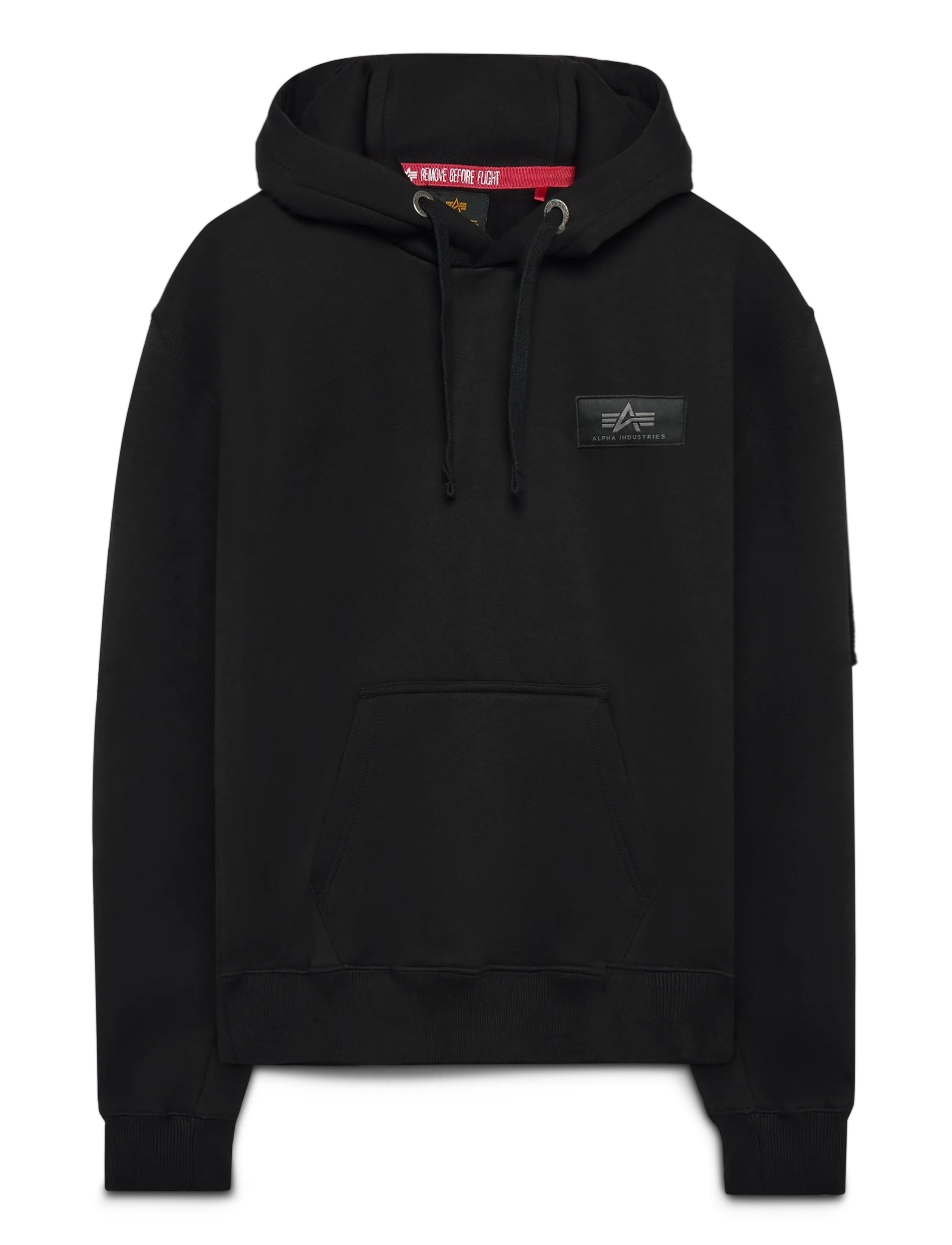 Alpha Industries Back Print Hoody - Alpha Industries - BLACK / black