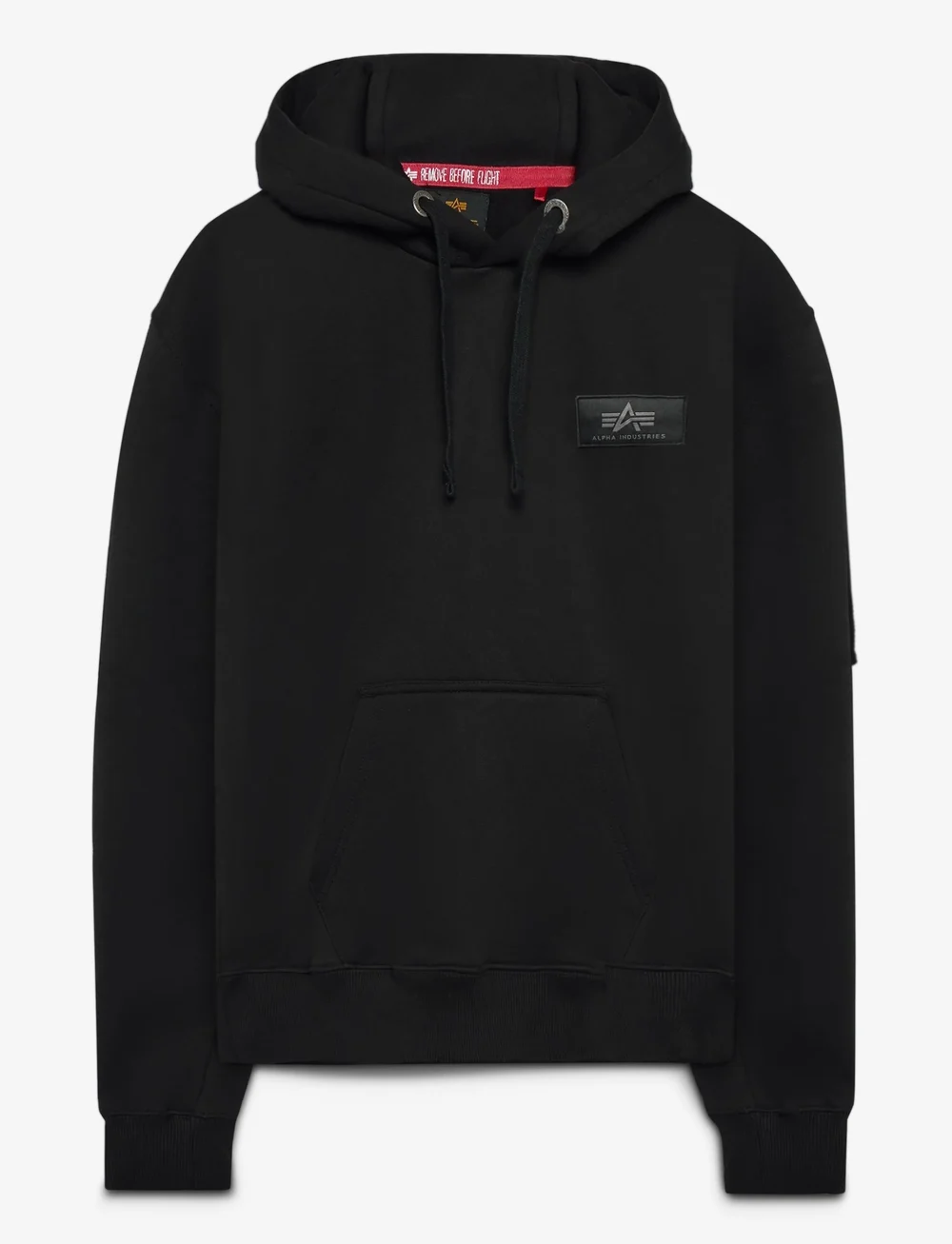Alpha Industries - Back Print Hoodie - hupparit - black - 1