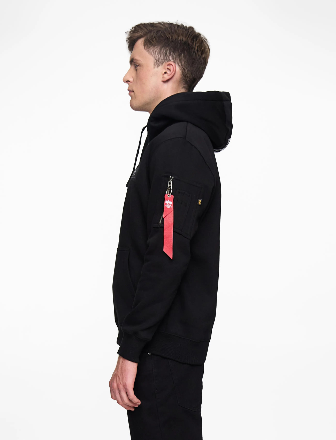 Alpha Industries - Back Print Hoodie - hoodies - black - 3