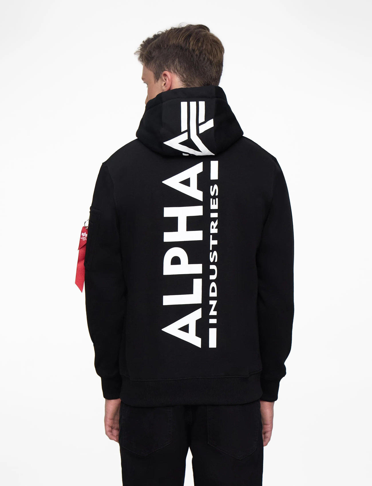 Alpha Industries - Back Print Hoodie - hoodies - black - 4