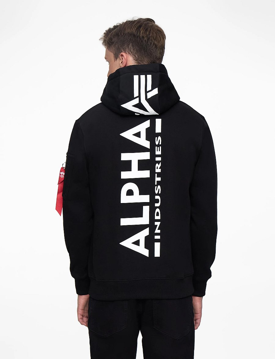 Alpha Industries - Backprint Hoodie - black - 5
