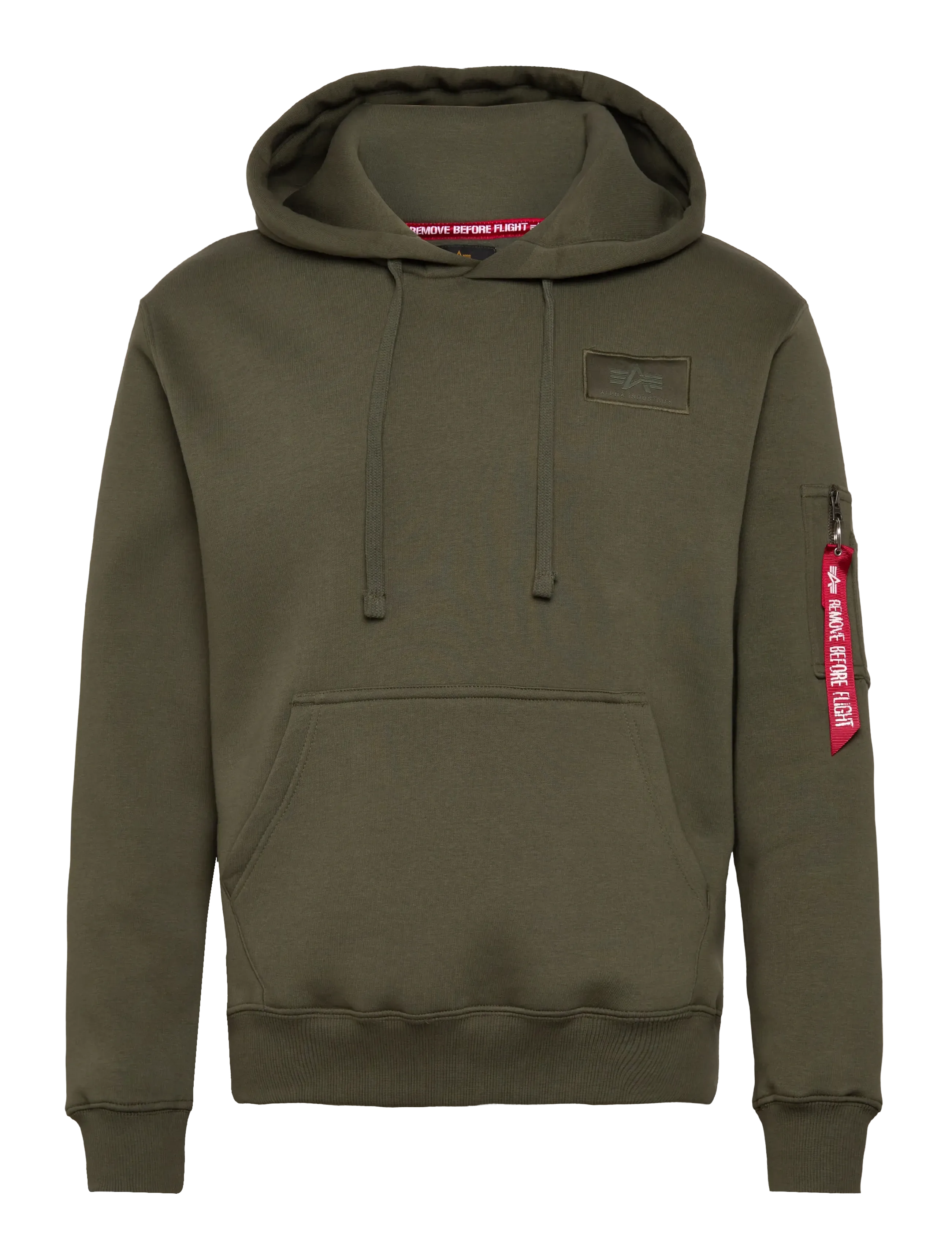 ALPHA INDUSTRIES Backprint Hoodie Khaki - L - Herren