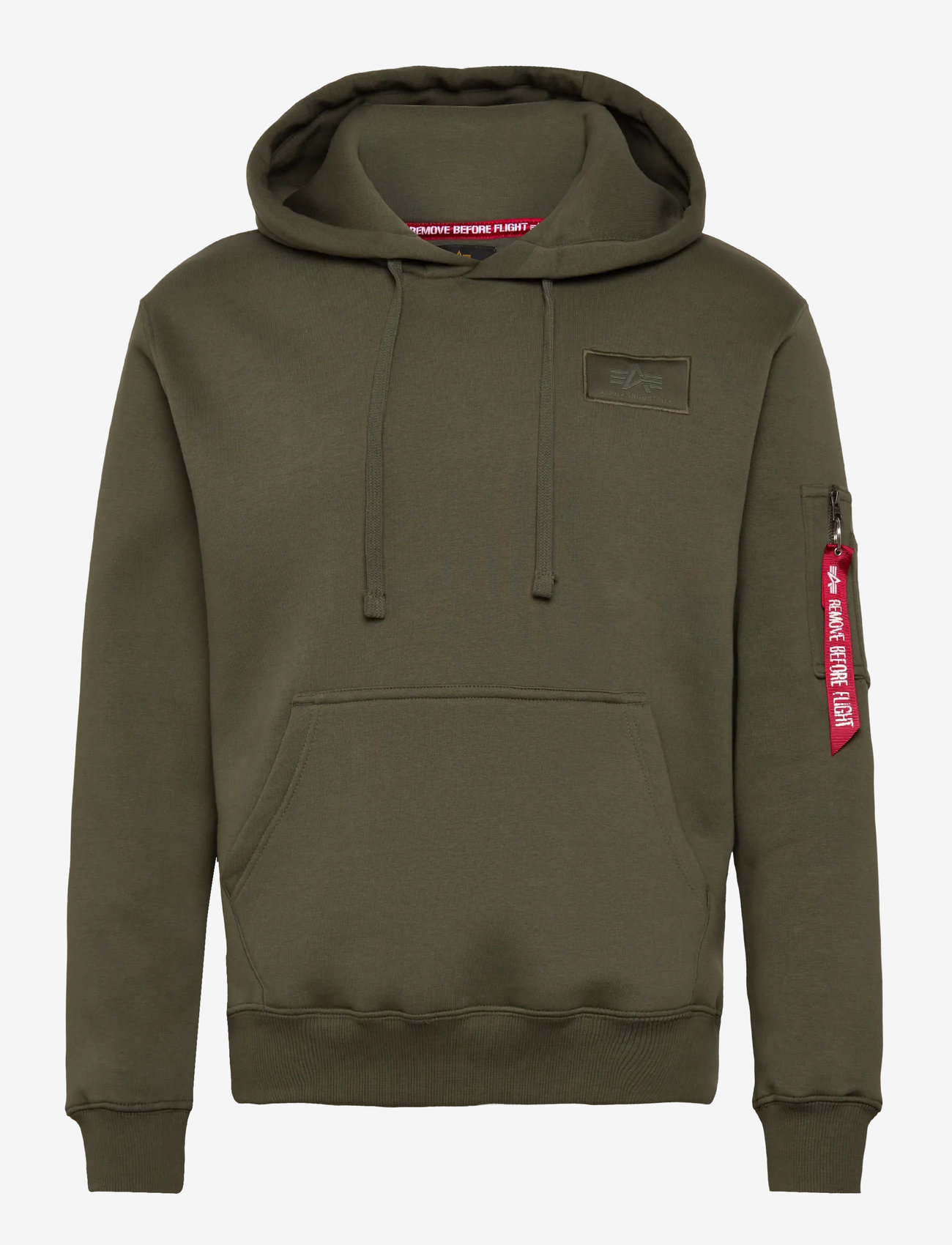 Alpha Industries - Back Print Hoodie - sweatshirts - dark olive - 0