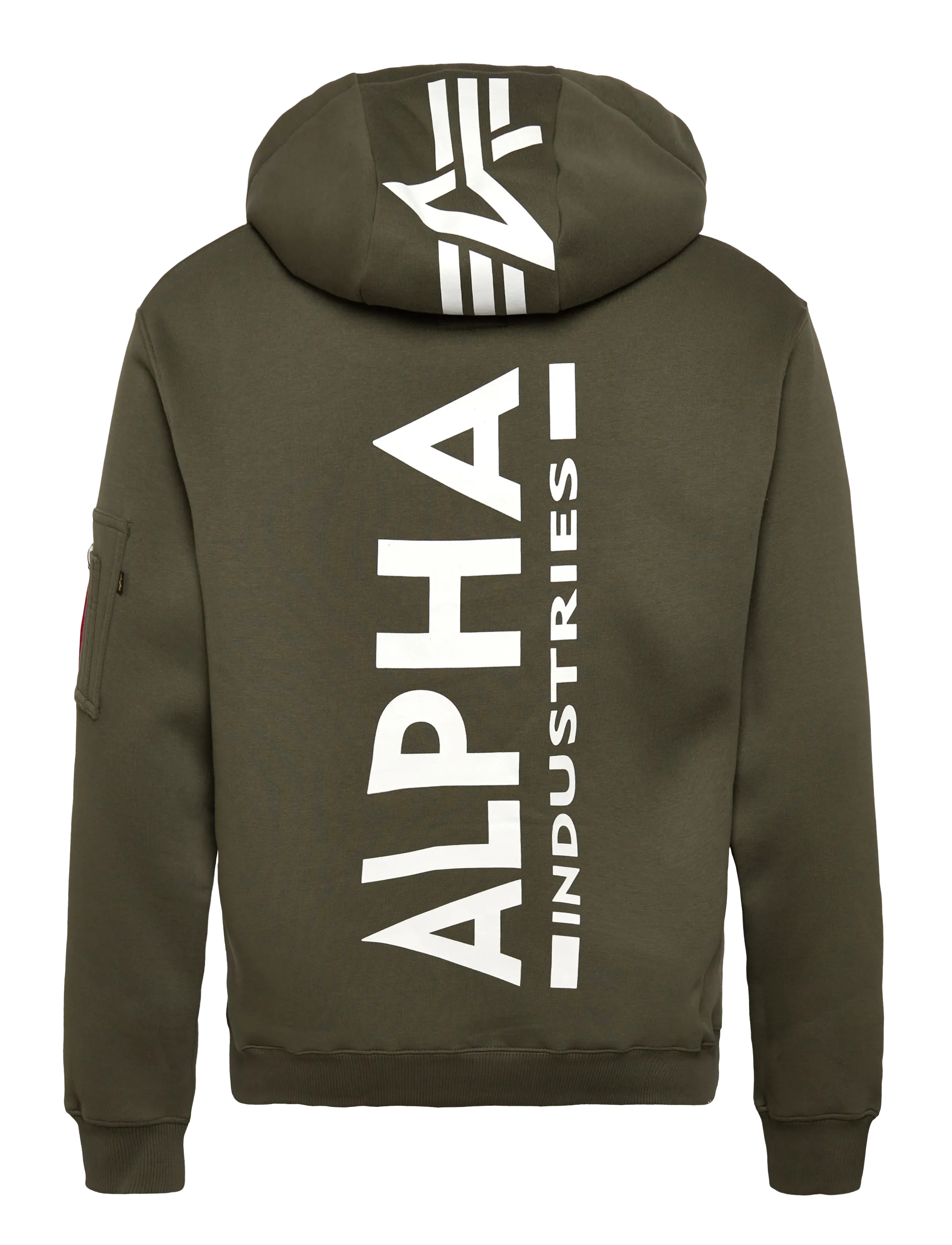Alpha Industries - Back Print Hoody - dark olive - 1