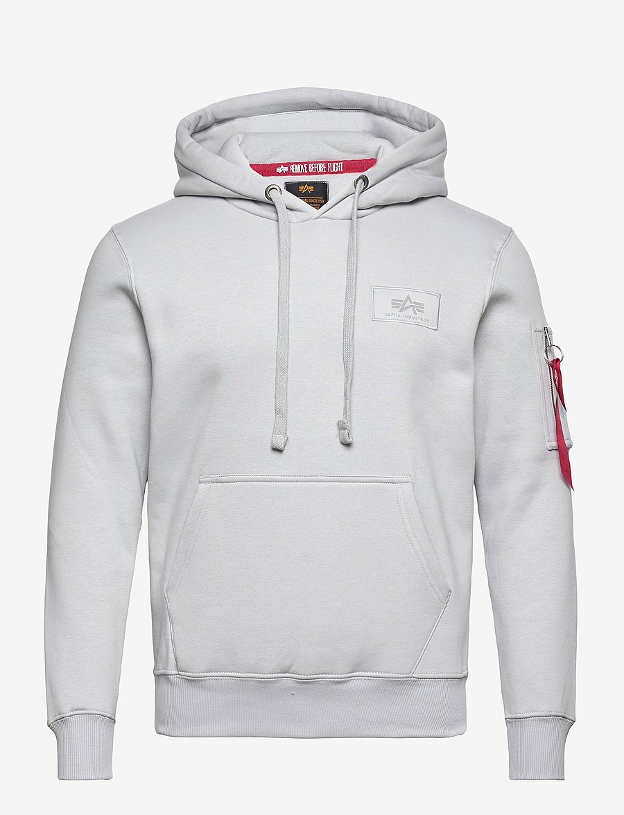 Alpha Industries - Backprint Hoodie - kapuzenpullover - pastel grey - 1