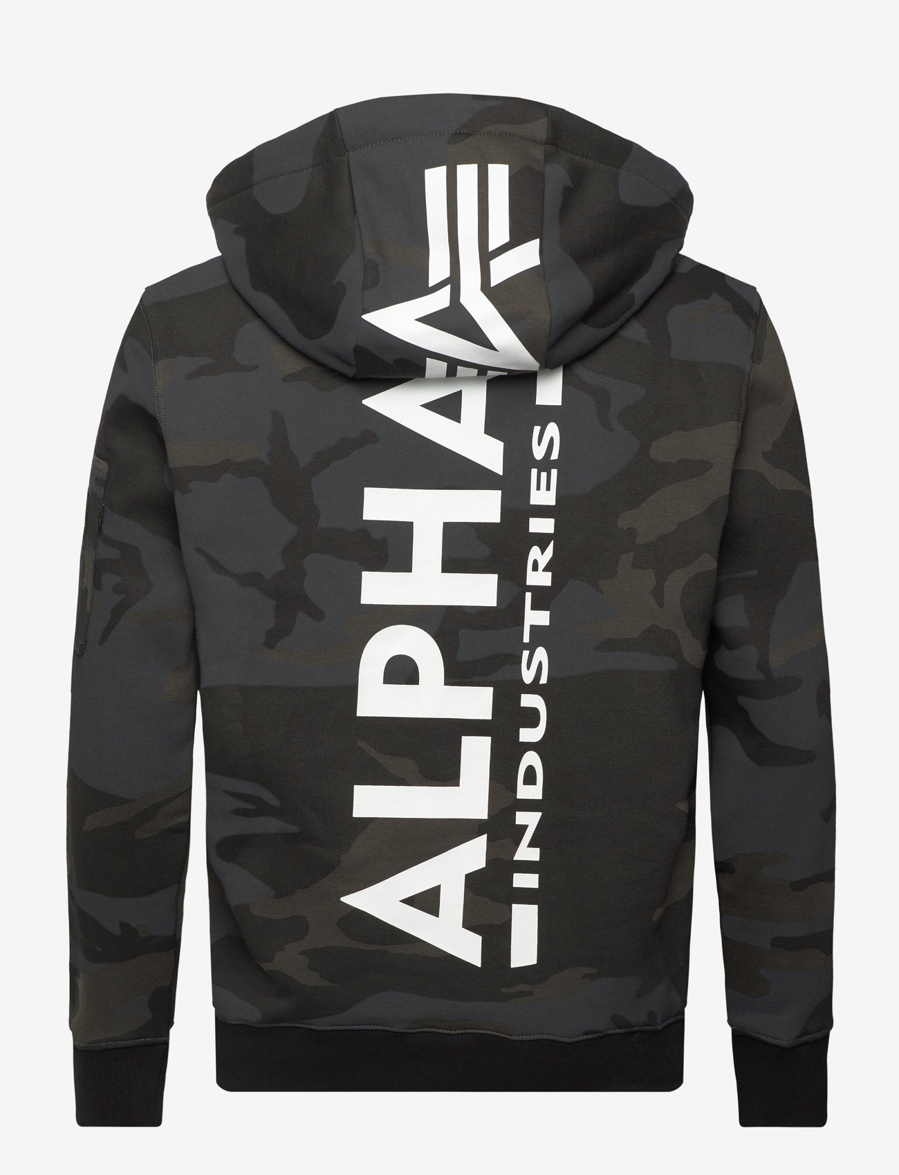 Alpha Industries - Back Print Hoodie Camo - hoodies - black camo - 1