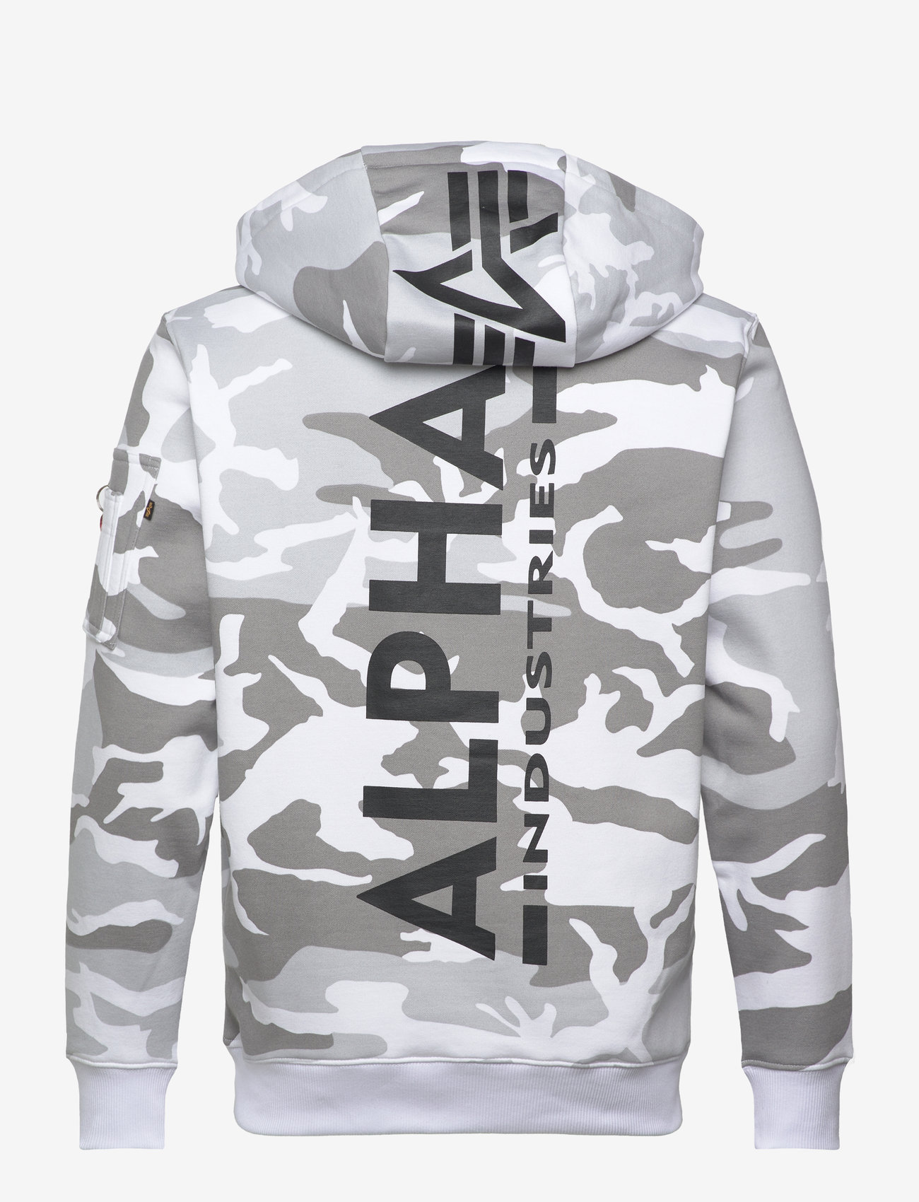 Alpha Industries - Back Print Hoodie Camo - kapuutsiga dressipluusid - white camo - 1