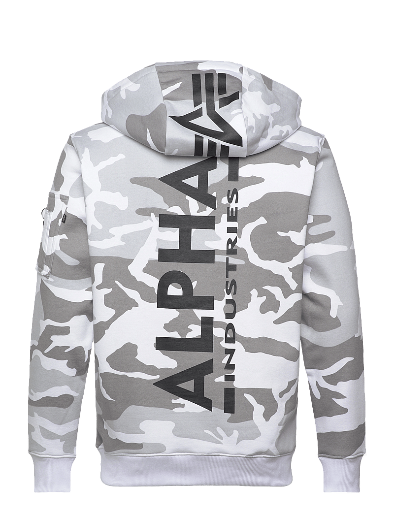 Alpha Industries - Back Print Hoody Camo - hoodies - white camo - 1