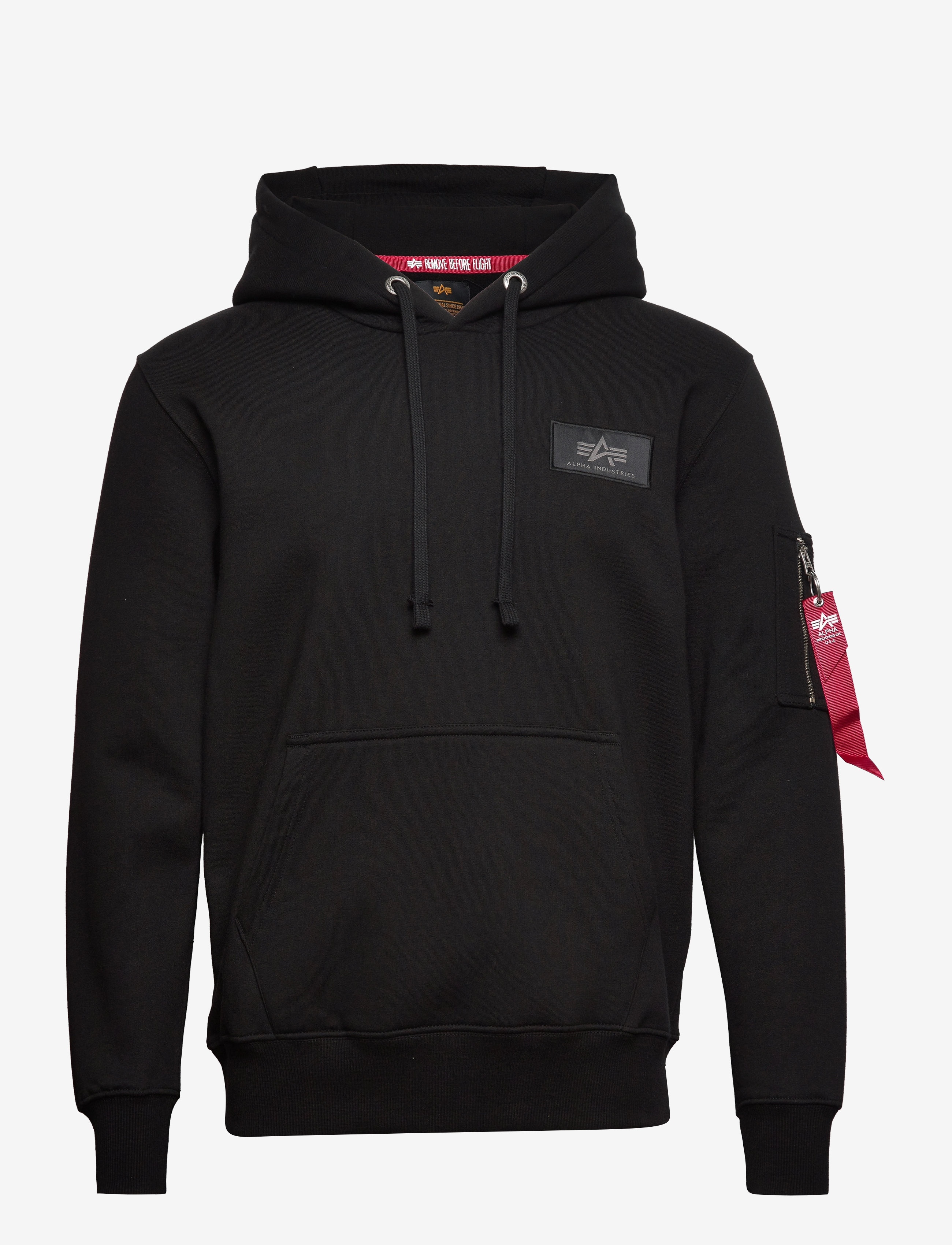 Alpha Industries - Backprint Hoodie Camo Print - black/woodland - 1