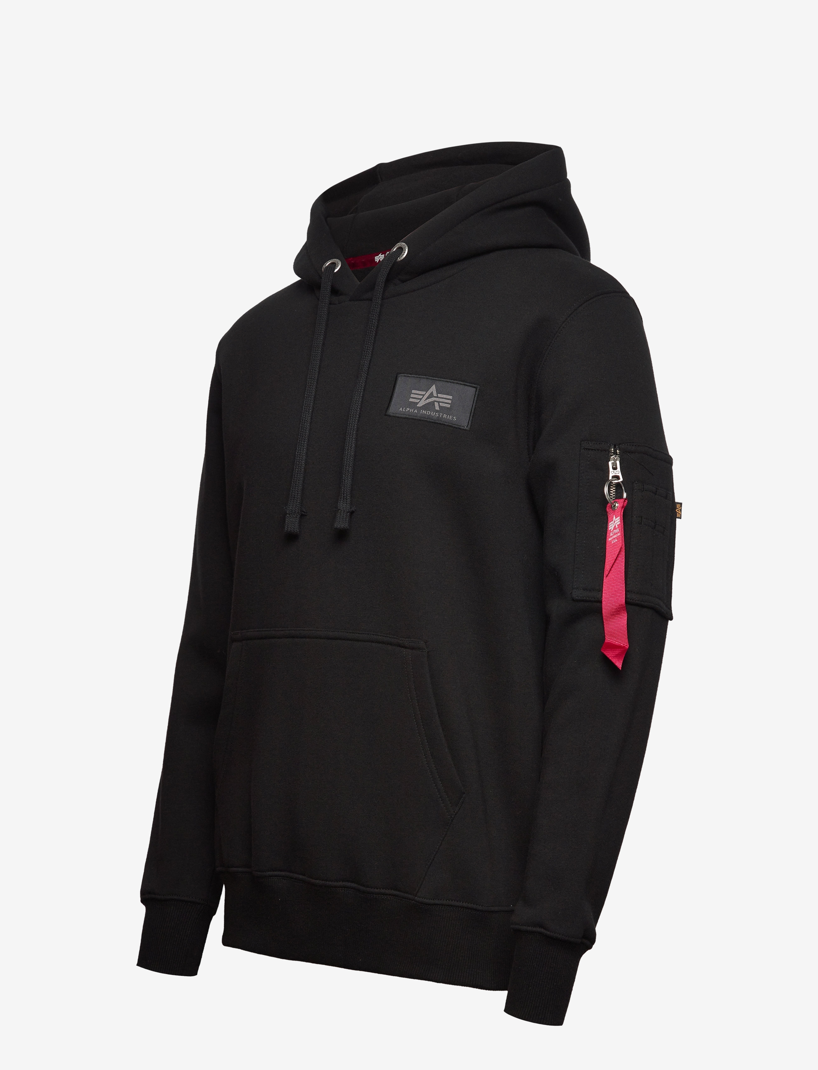 Alpha Industries - Backprint Hoodie Camo Print - black/woodland - 3