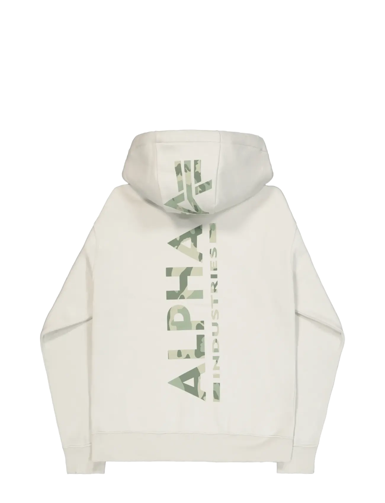 Alpha Industries - Backprint Hoodie Camo Print - kapuutsiga pusad - stone - 2