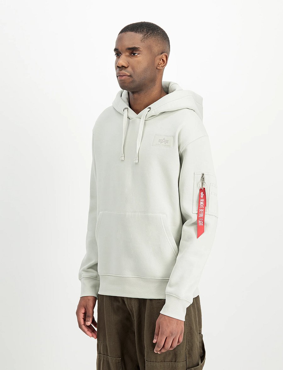 Alpha Industries - Backprint Hoodie Camo Print - kapuutsiga pusad - stone - 0