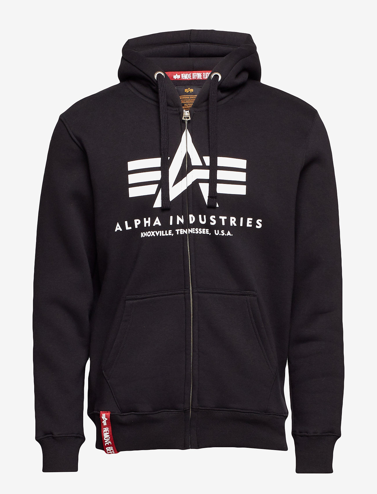 Alpha Industries - Basic Zip Hoody - hættetrøjer - black - 0
