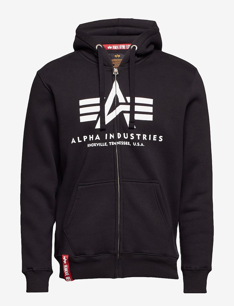 Alpha Industries - Basic Zip Hoody - kapuzenpullover - black - 1