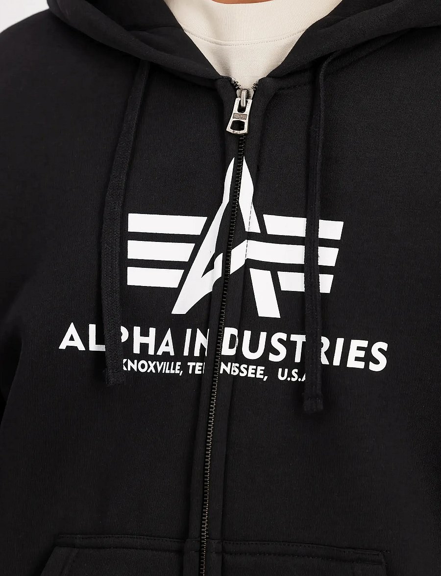 Alpha Industries - Basic Zip Hoody - kapuzenpullover - black - 4