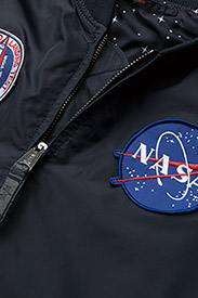 Alpha Industries - MA-1 TT NASA Reversible II - spring jackets - rep.blue - 4