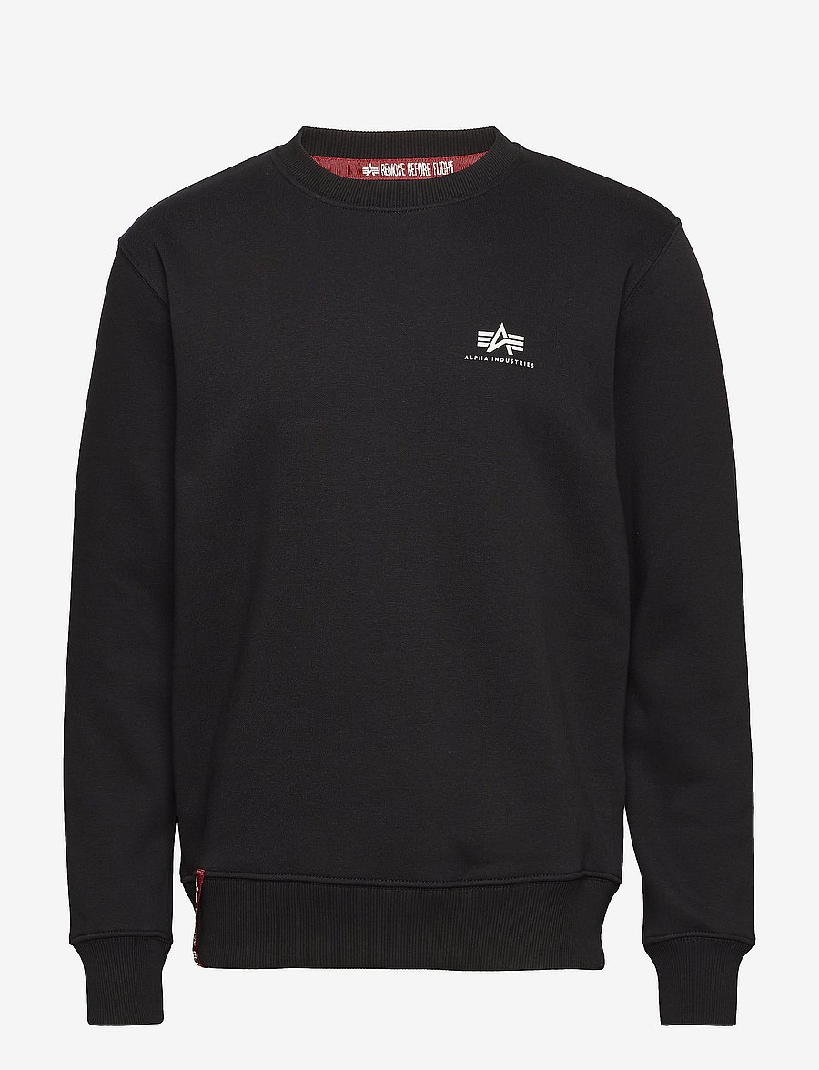 Alpha Industries - Basic Sweatshirt SL - shoppa efter stil - black - 2