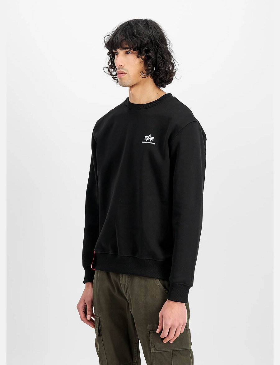 Alpha Industries - Basic Sweatshirt SL - shoppa efter stil - black - 0