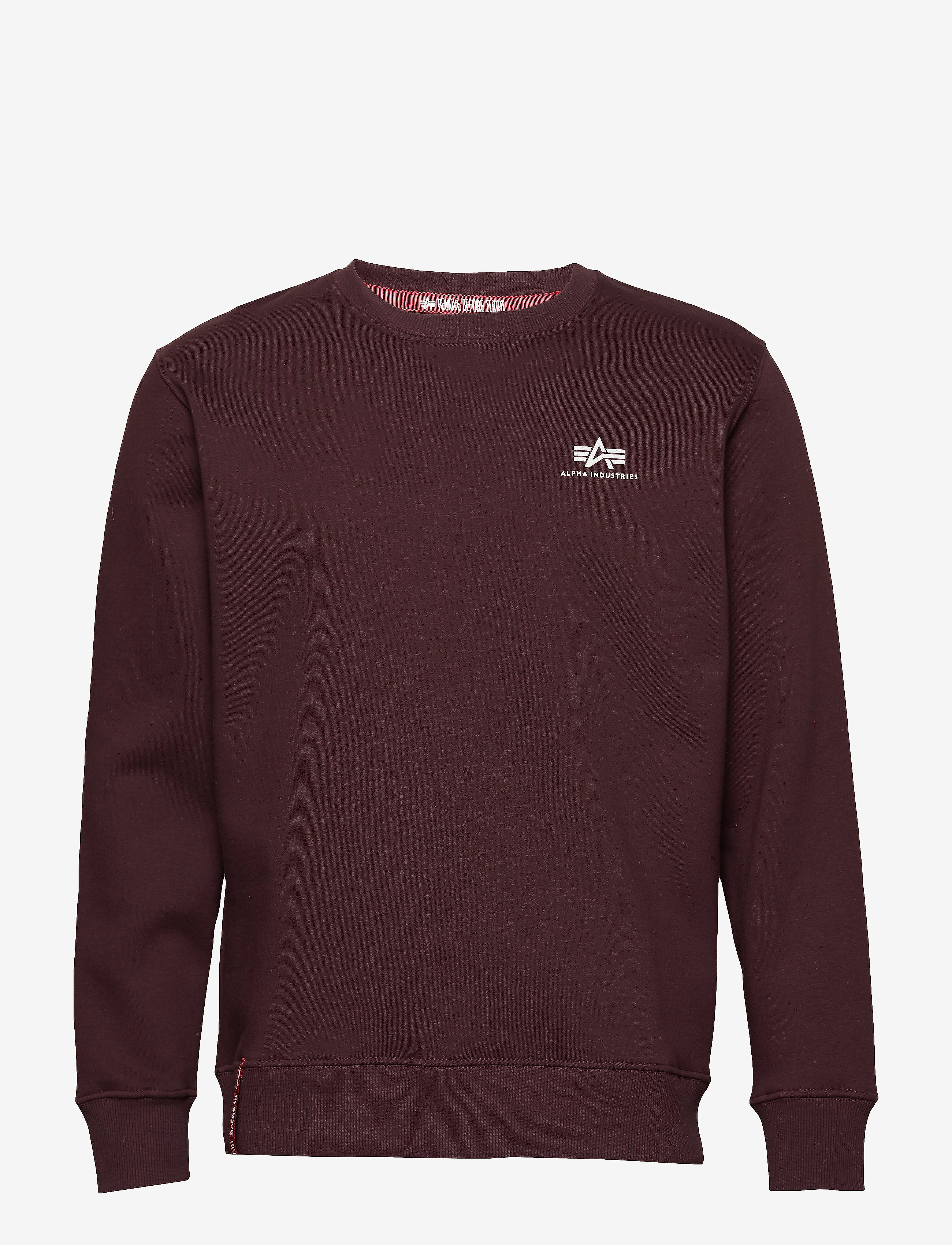 Alpha Industries - Basic Sweatshirt SL - dressipluusid - deep maroon - 1