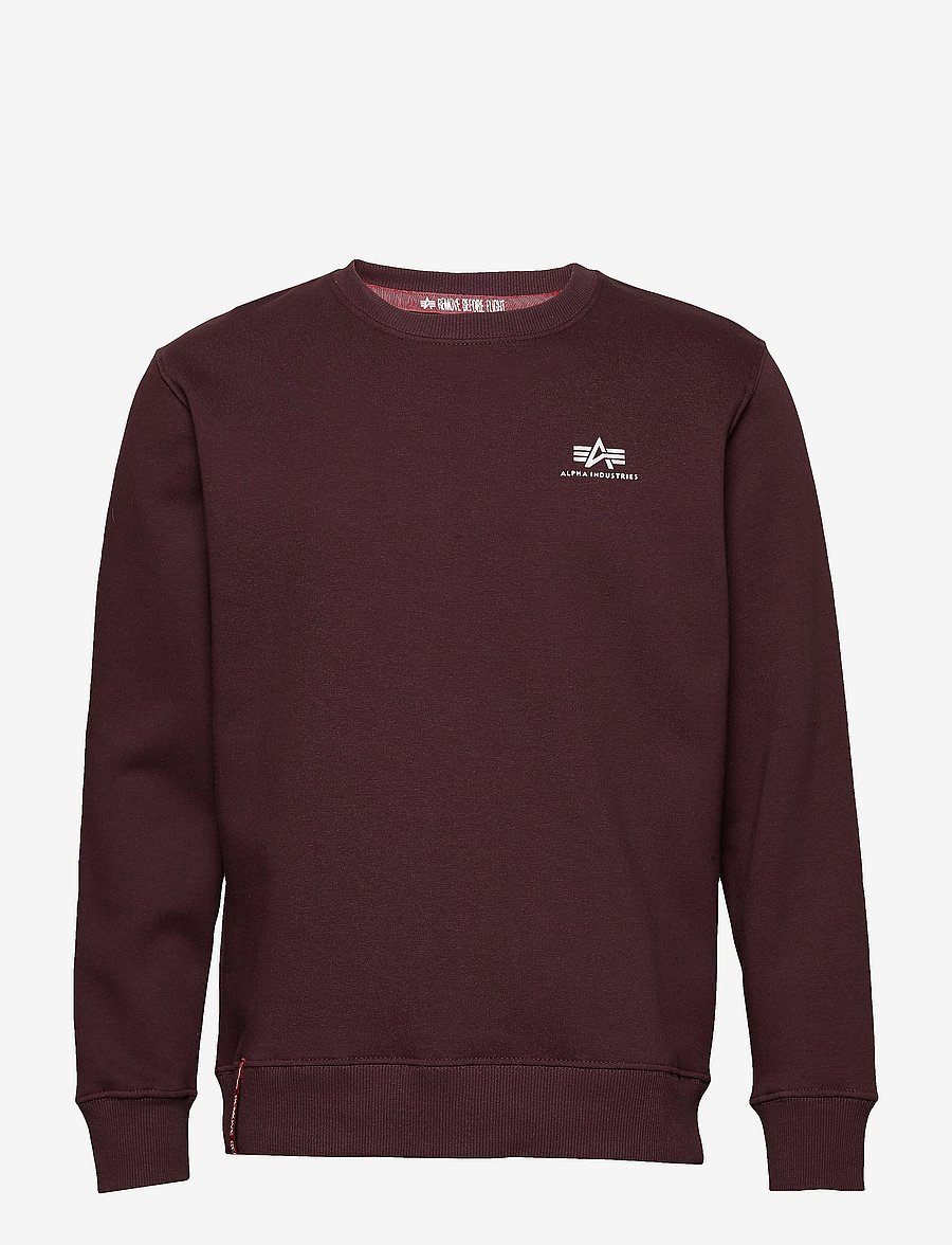 Alpha Industries - Basic Sweatshirt SL - shop by style - deep maroon - 1