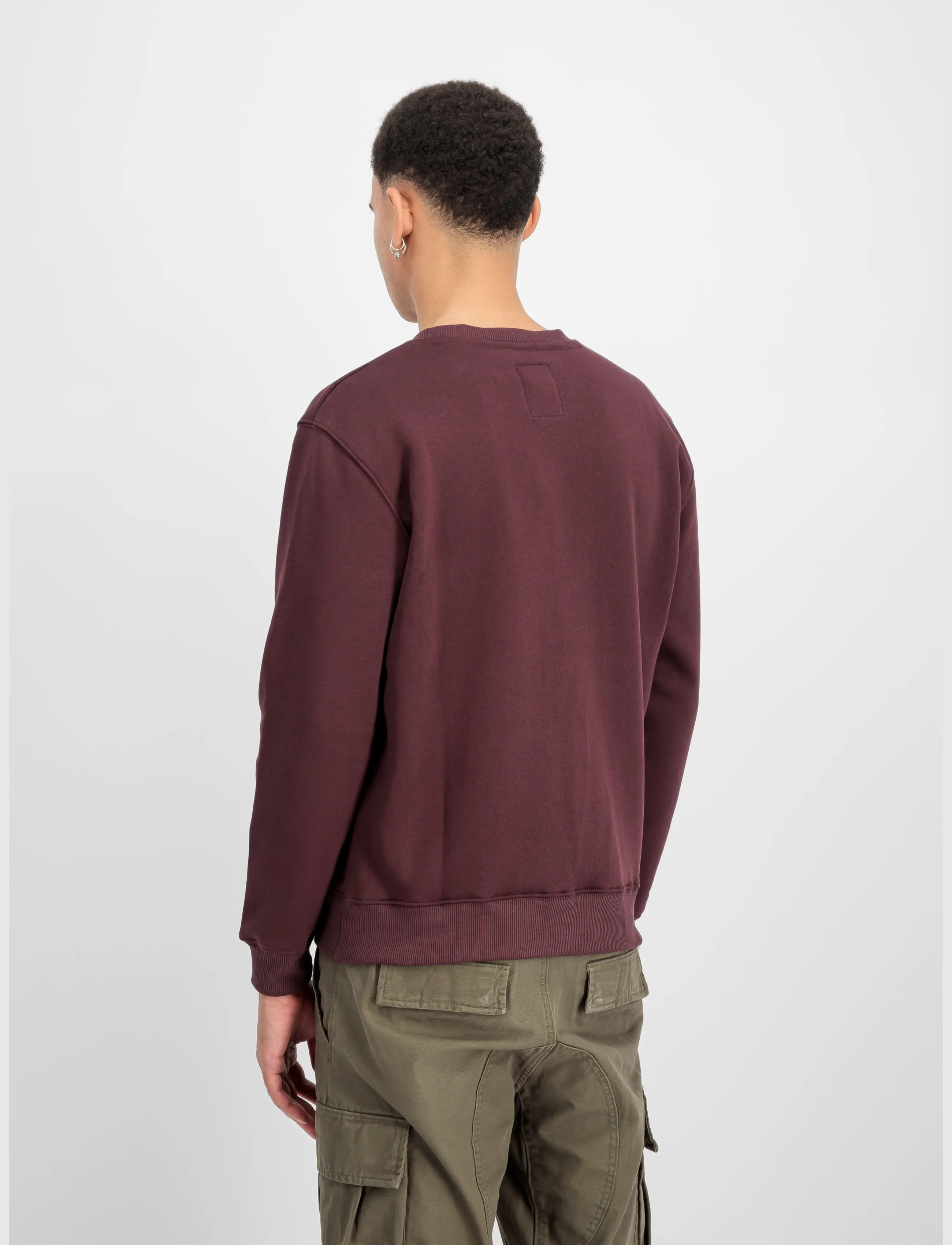 Alpha Industries - Basic Sweatshirt SL - dressipluusid - deep maroon - 3