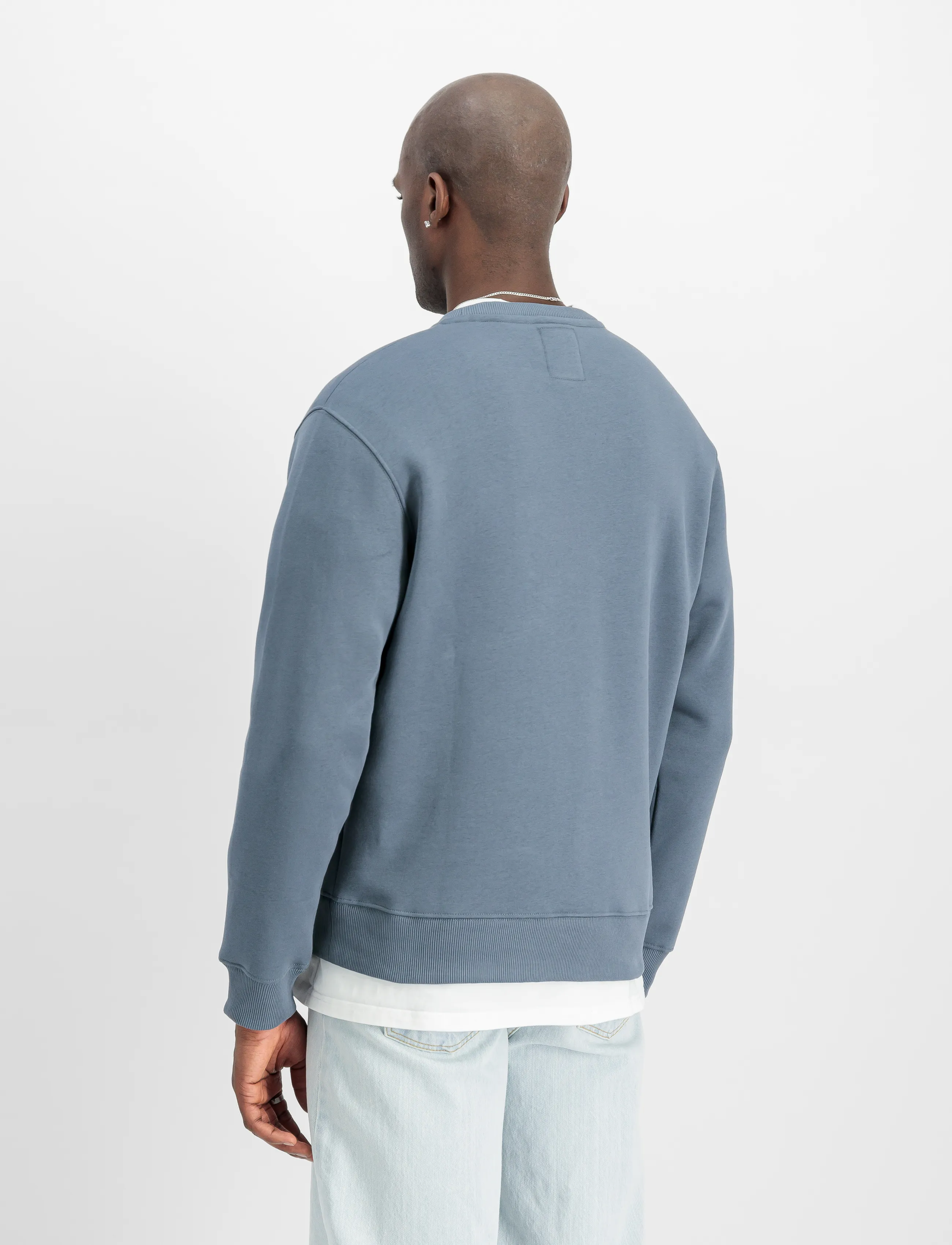 Alpha Industries - Basic Sweatshirt SL - dressipluusid - denim blue - 3
