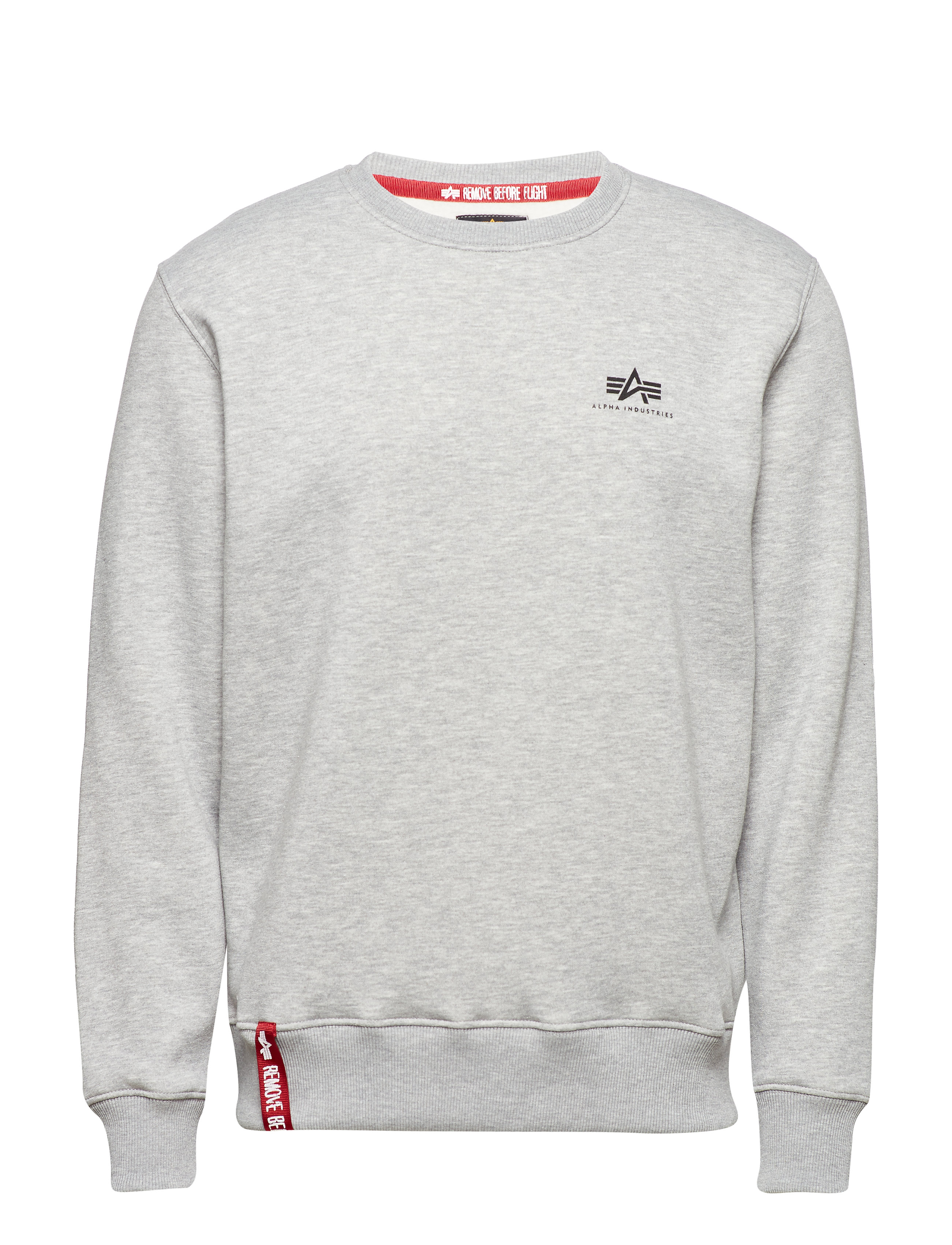 Alpha Industries - Basic Sweatshirt SL - dressipluusid - grey heather - 1