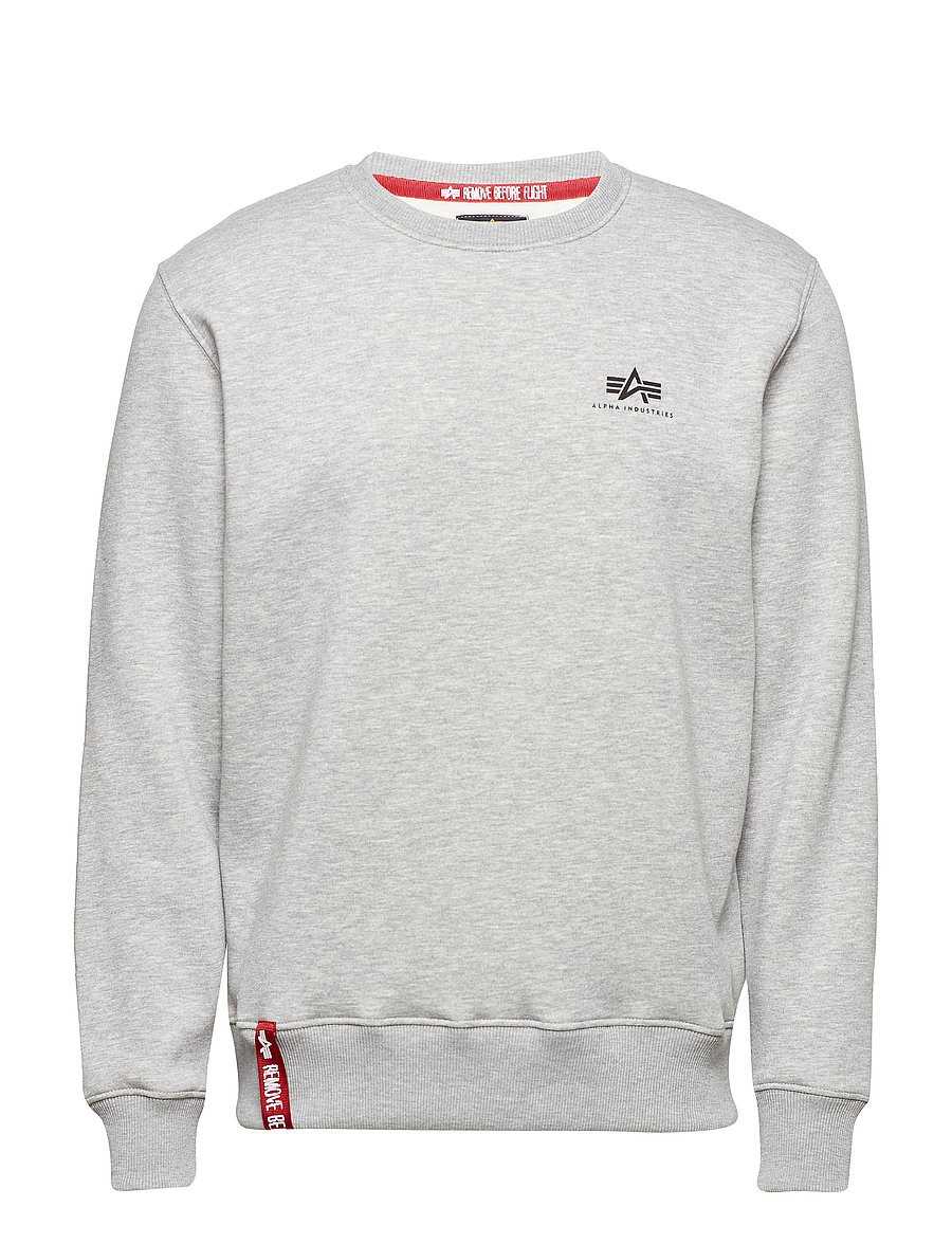Alpha Industries - Basic Sweatshirt SL - sweatshirts - grey heather - 1