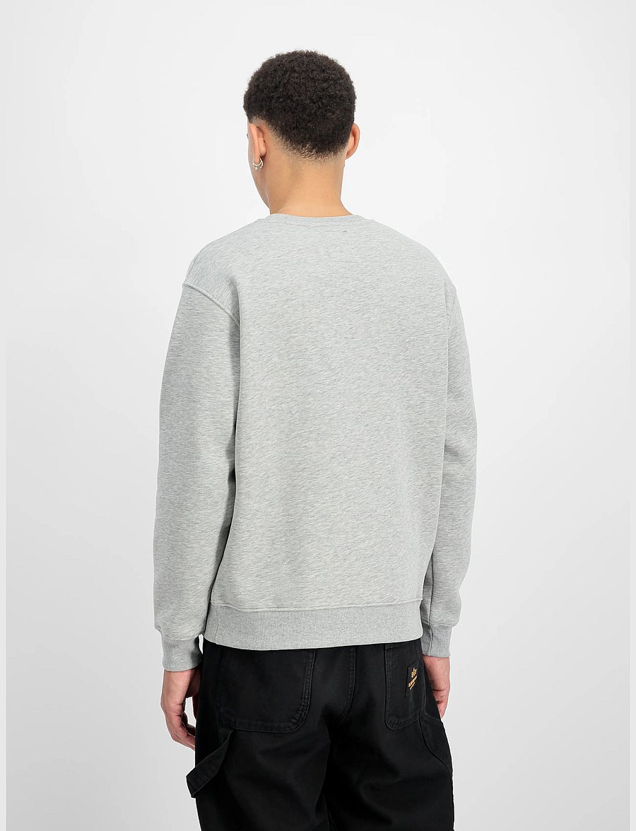 Alpha Industries - Basic Sweatshirt SL - dressipluusid - grey heather - 3