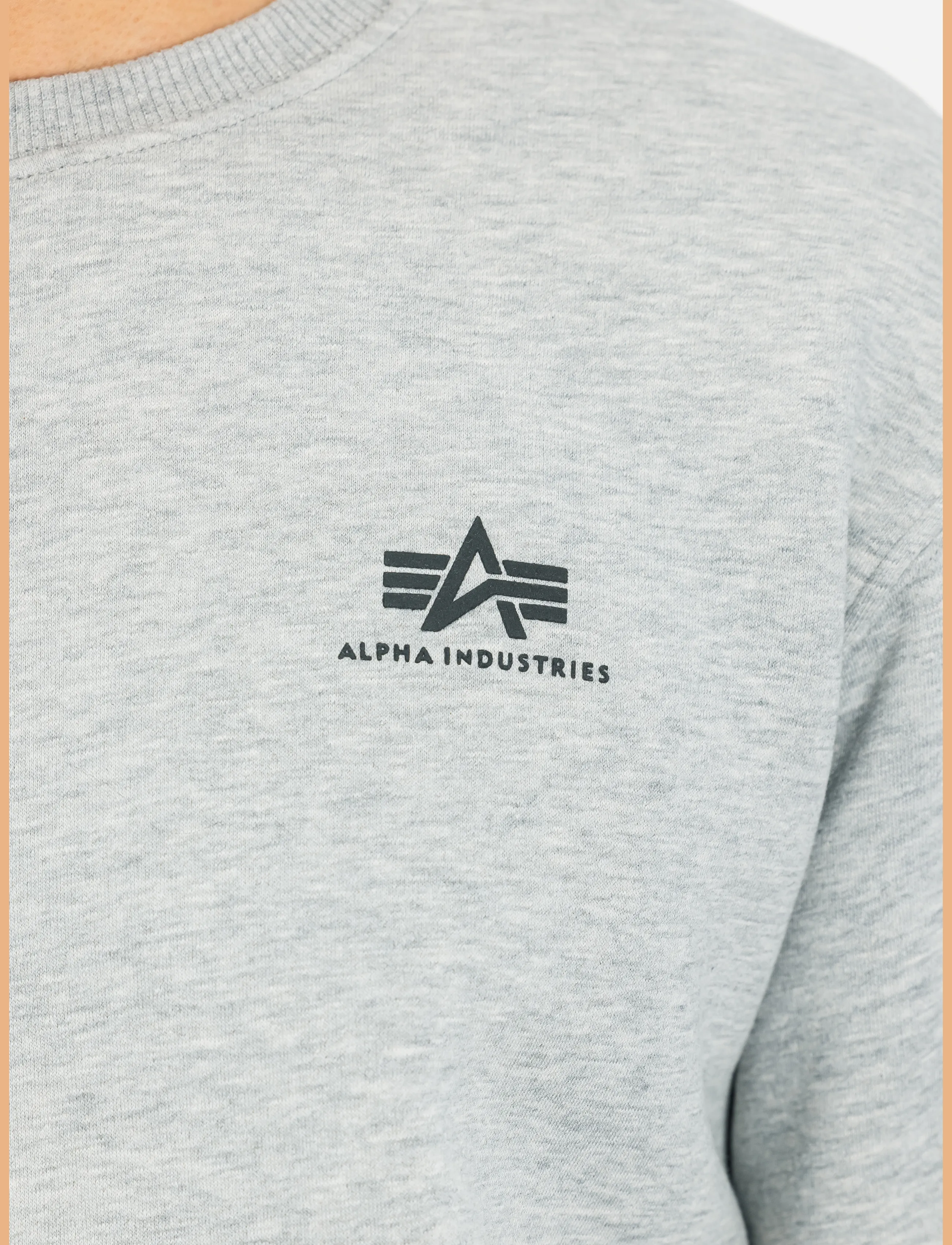 Alpha Industries - Basic Sweatshirt SL - sweatshirts - grey heather - 4