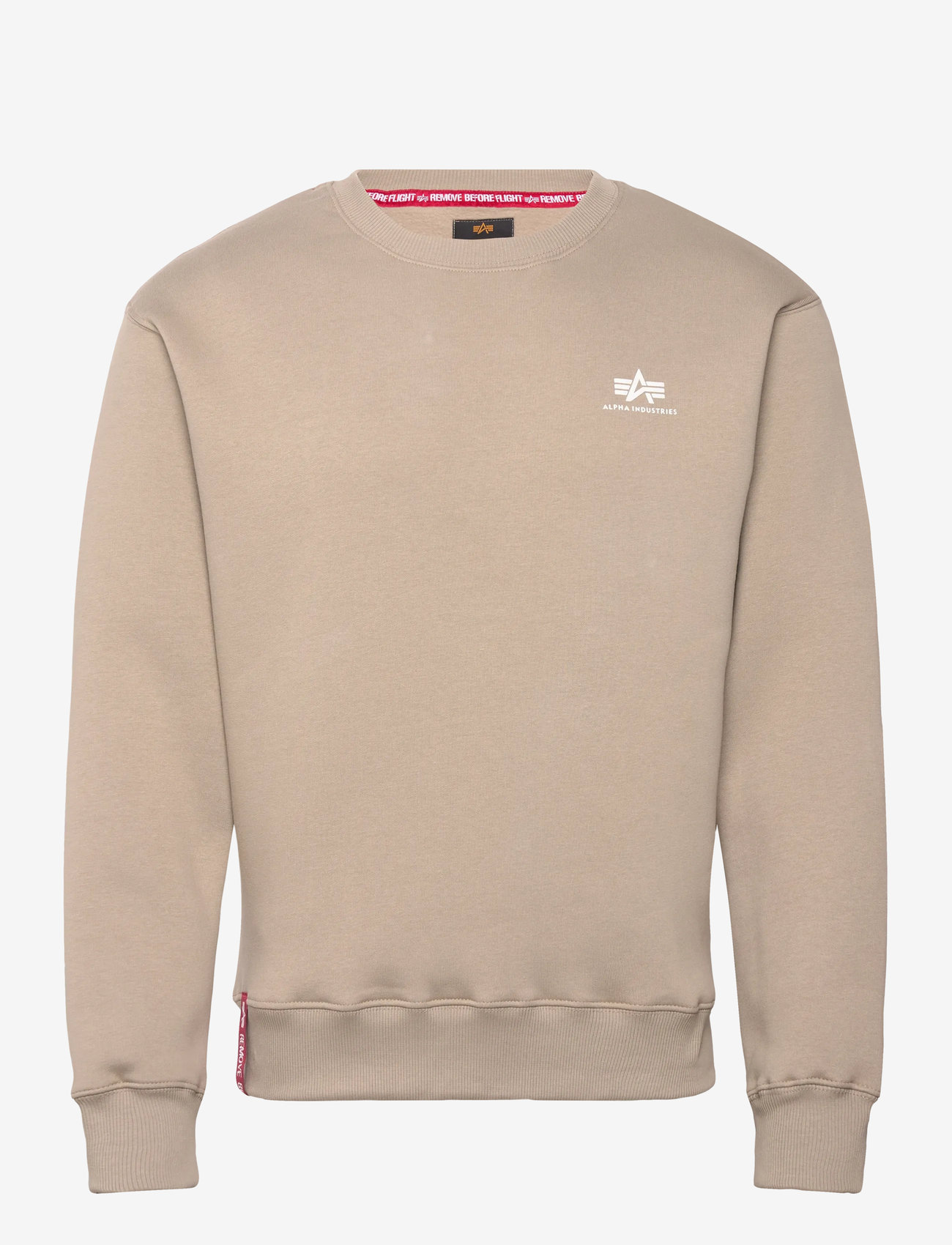 Alpha Industries - Basic Sweater Small Logo - dressipluusid - vintage sand - 0