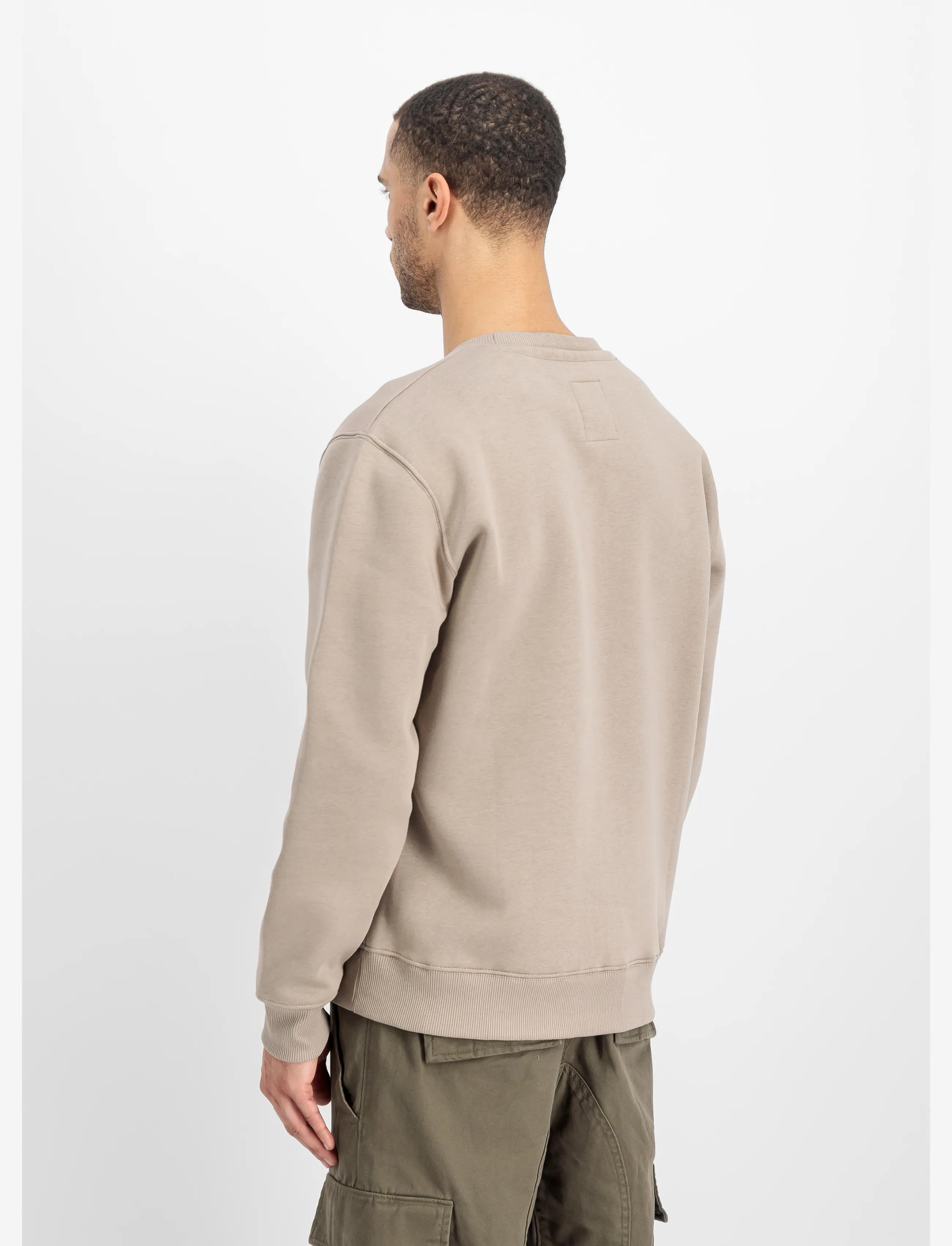 Alpha Industries - Basic Sweatshirt SL - dressipluusid - vintage sand - 3
