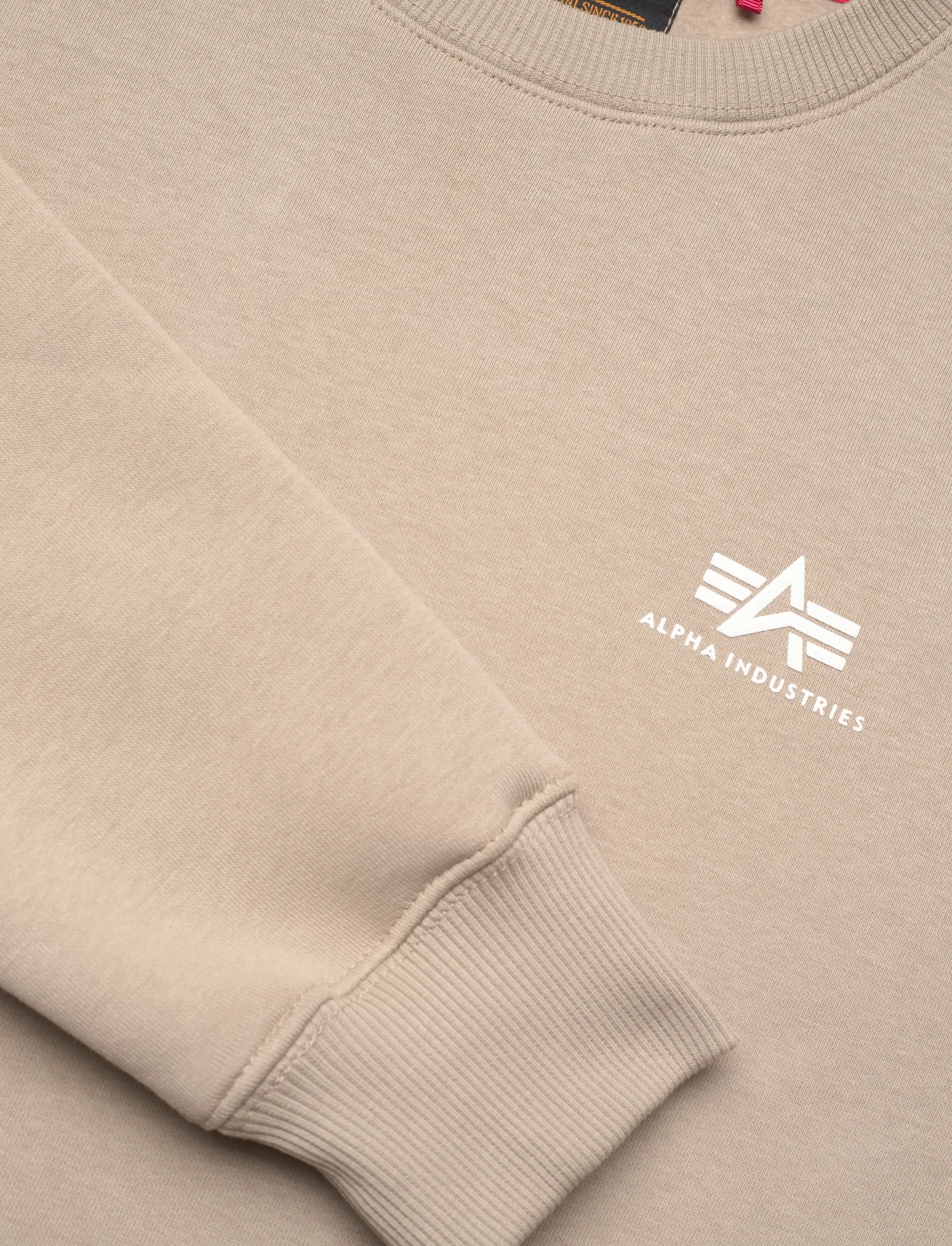 Alpha Industries - Basic Sweatshirt SL - dressipluusid - vintage sand - 4