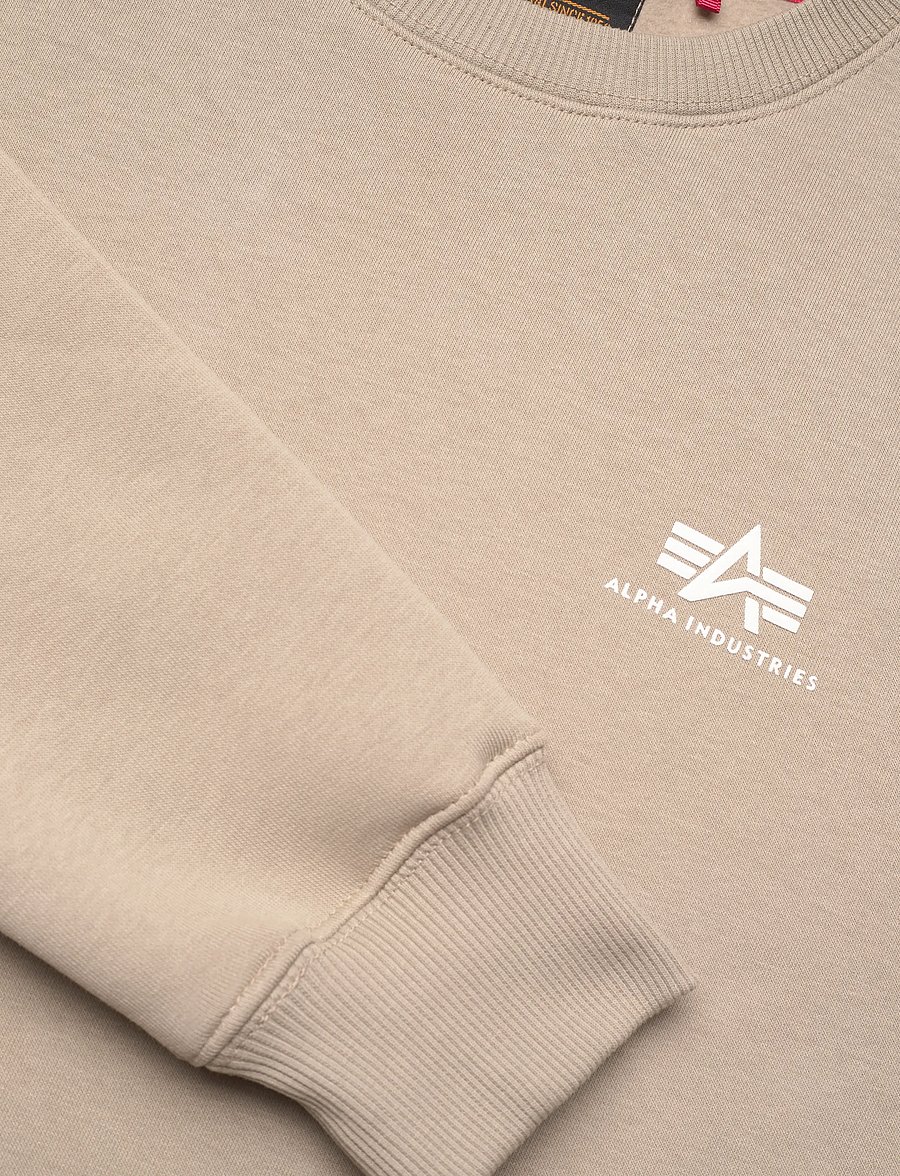 Alpha Industries - Basic Sweatshirt SL - dressipluusid - vintage sand - 4