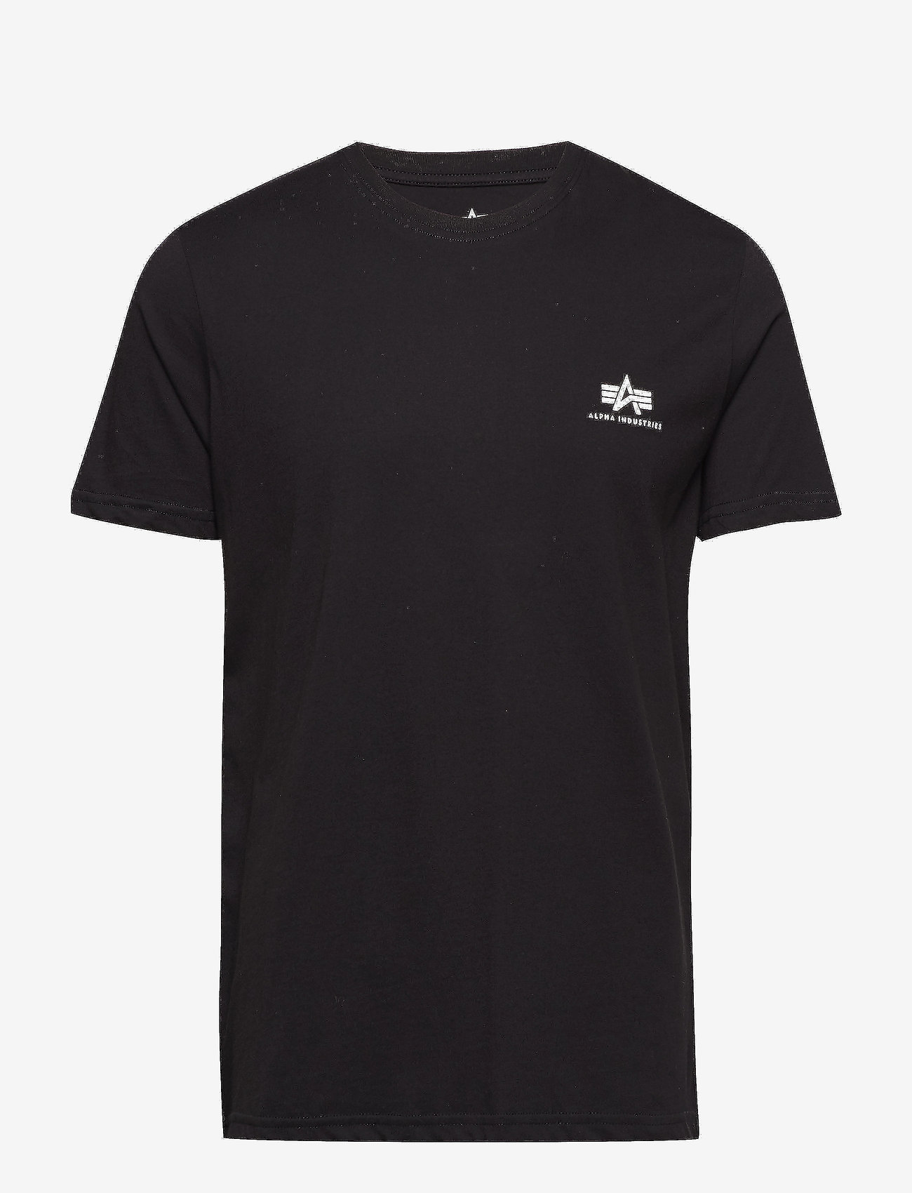 Alpha Industries - Basic T Small Logo - basic skjortor - black - 0
