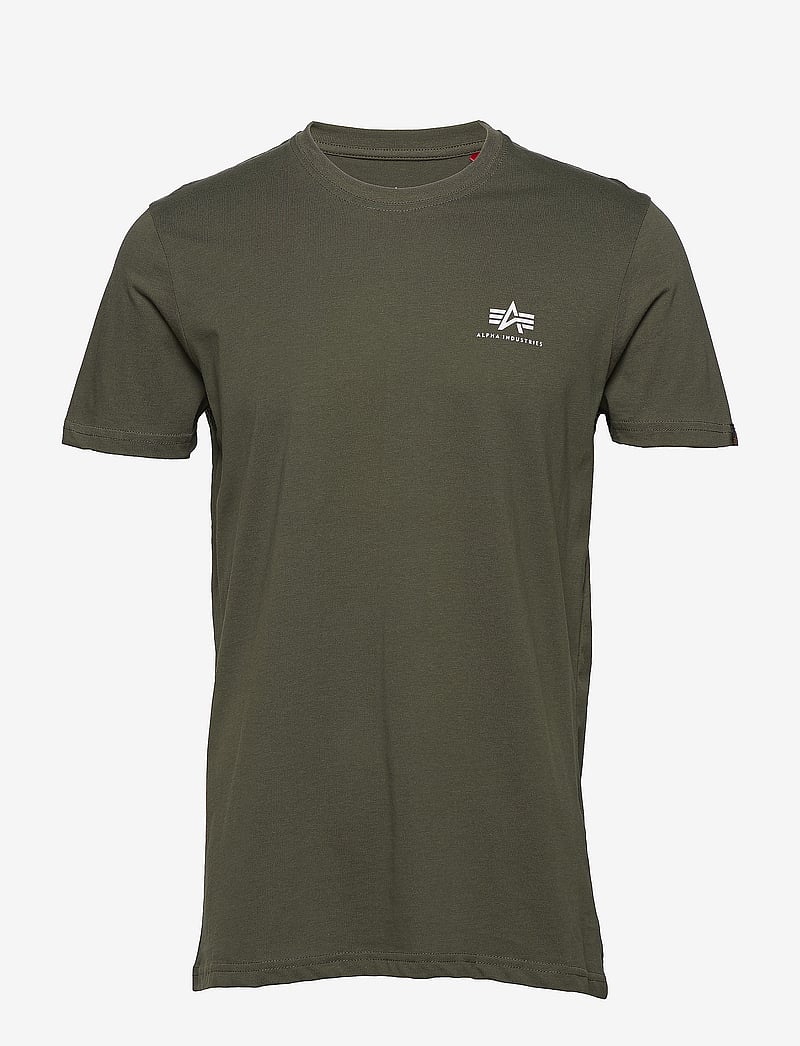 Alpha Industries - Basic T-Shirt SL - lühikeste varrukatega t-särgid - dark olive - 0