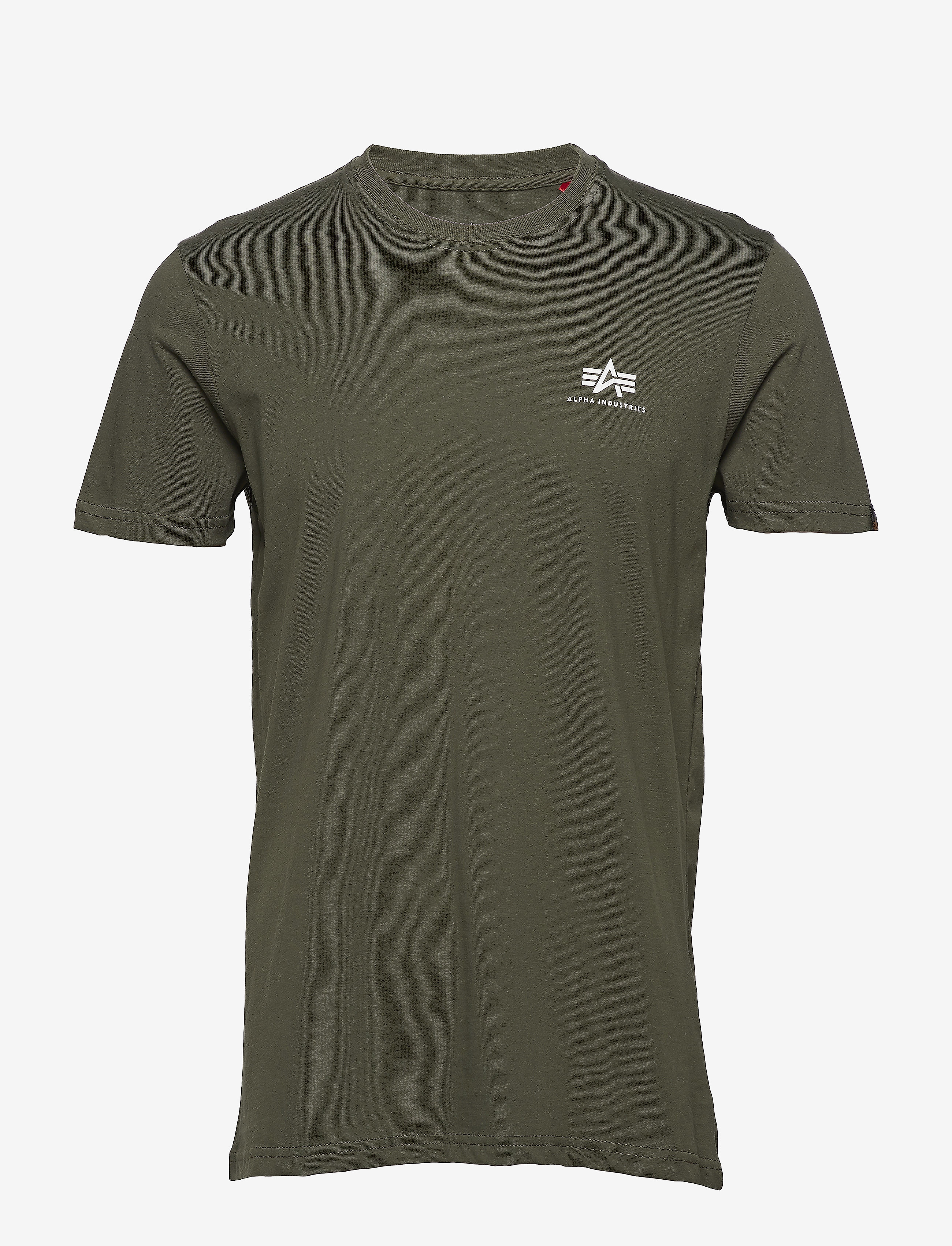 Alpha Industries - Basic T-Shirt SL - kurzärmelig - dark olive - 1