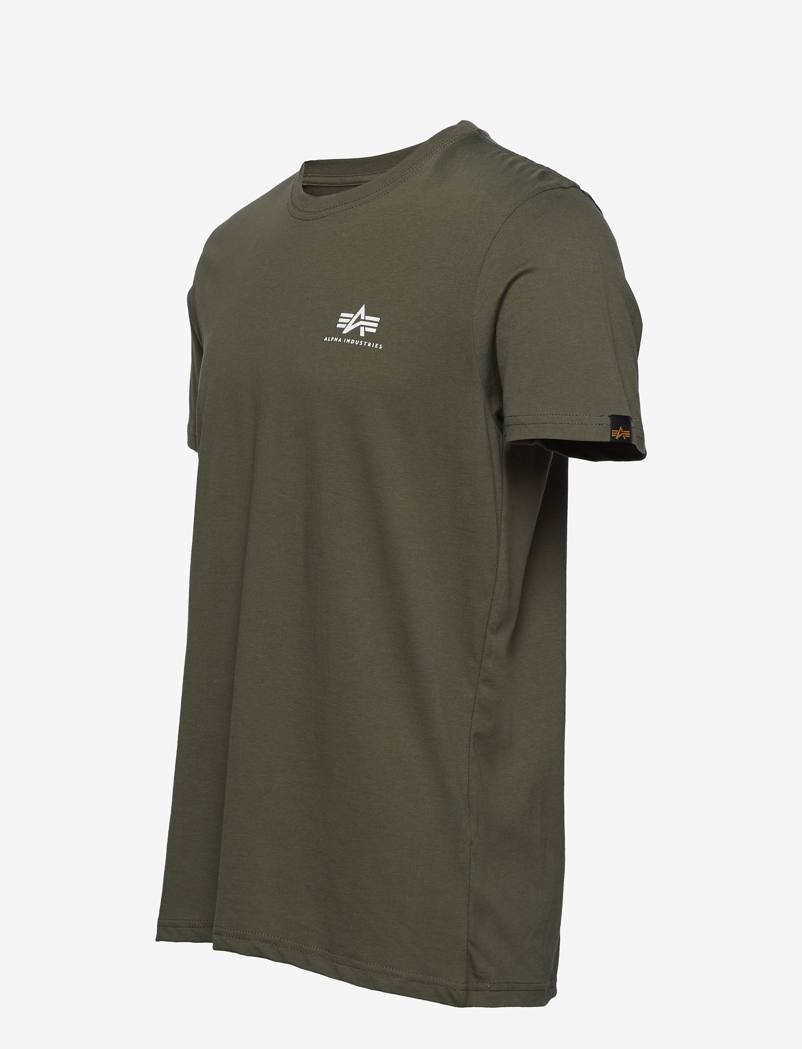 Alpha Industries - Basic T-Shirt SL - kurzärmelig - dark olive - 3