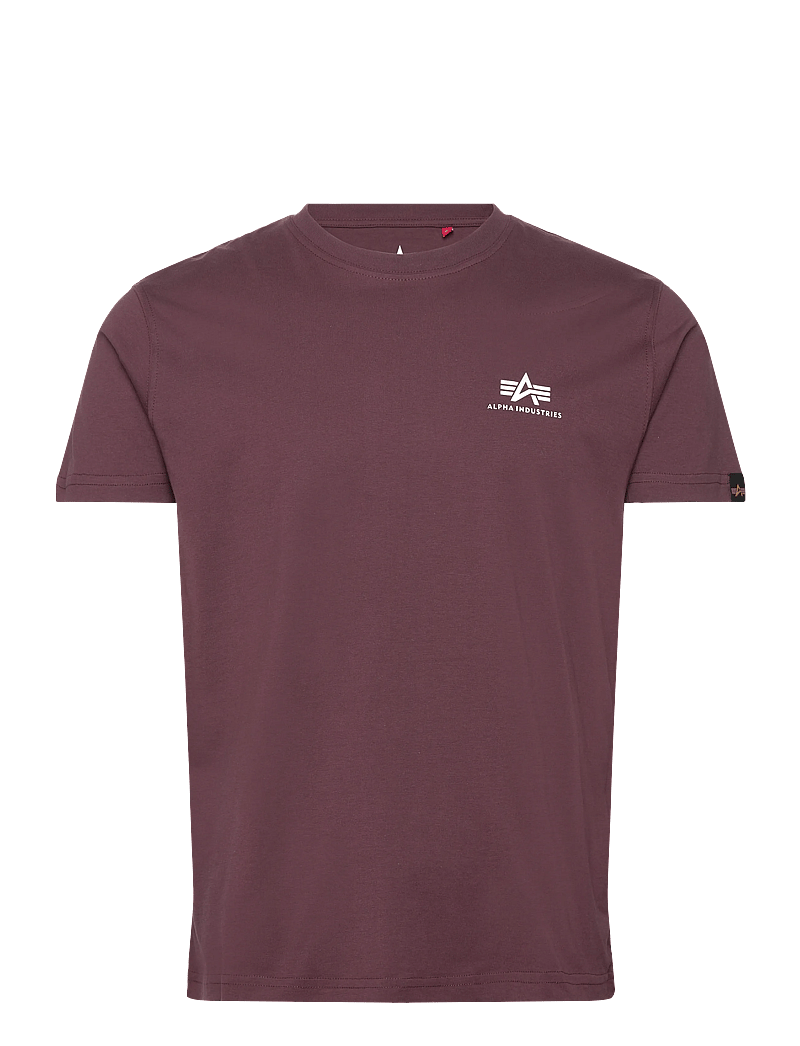 Alpha Industries - Basic T-Shirt SL - t-shirts - deep maroon - 0