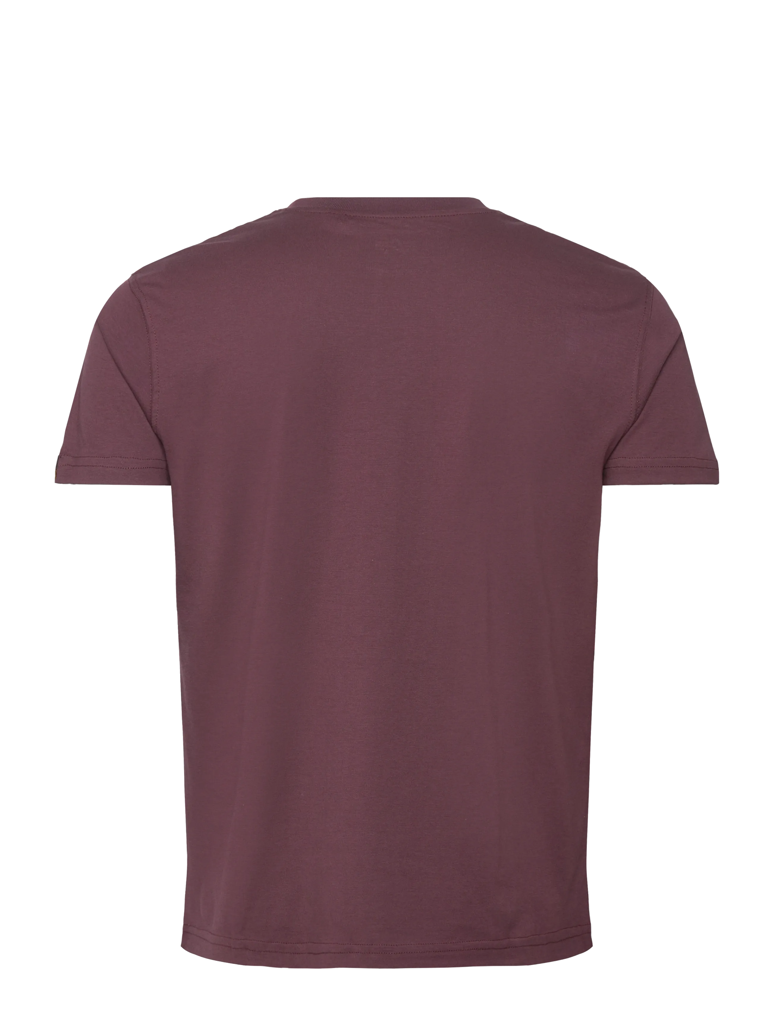 Alpha Industries - Basic T Small Logo - short-sleeved t-shirts - deep maroon - 2