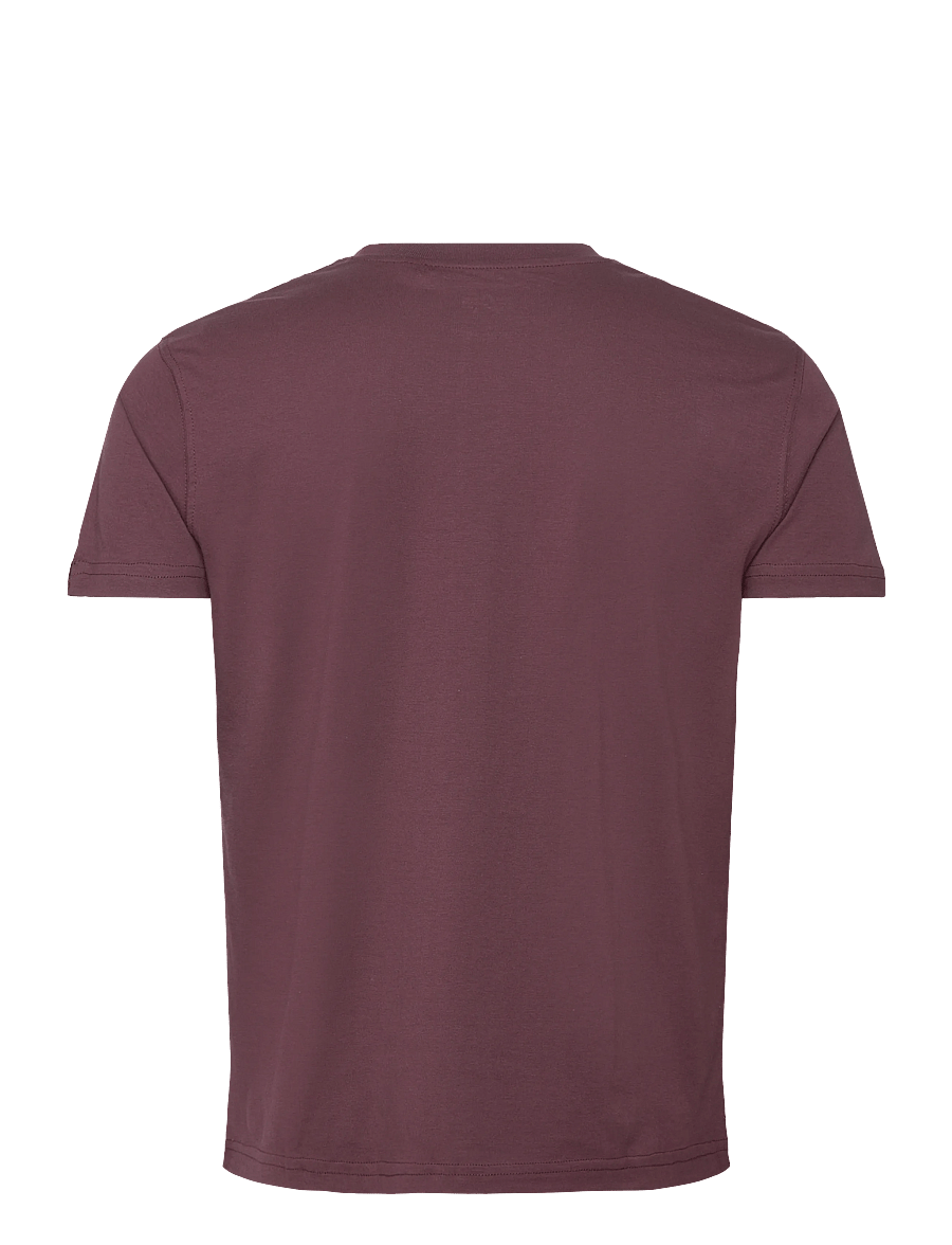 Alpha Industries - Basic T Small Logo - kortærmede t-shirts - deep maroon - 2
