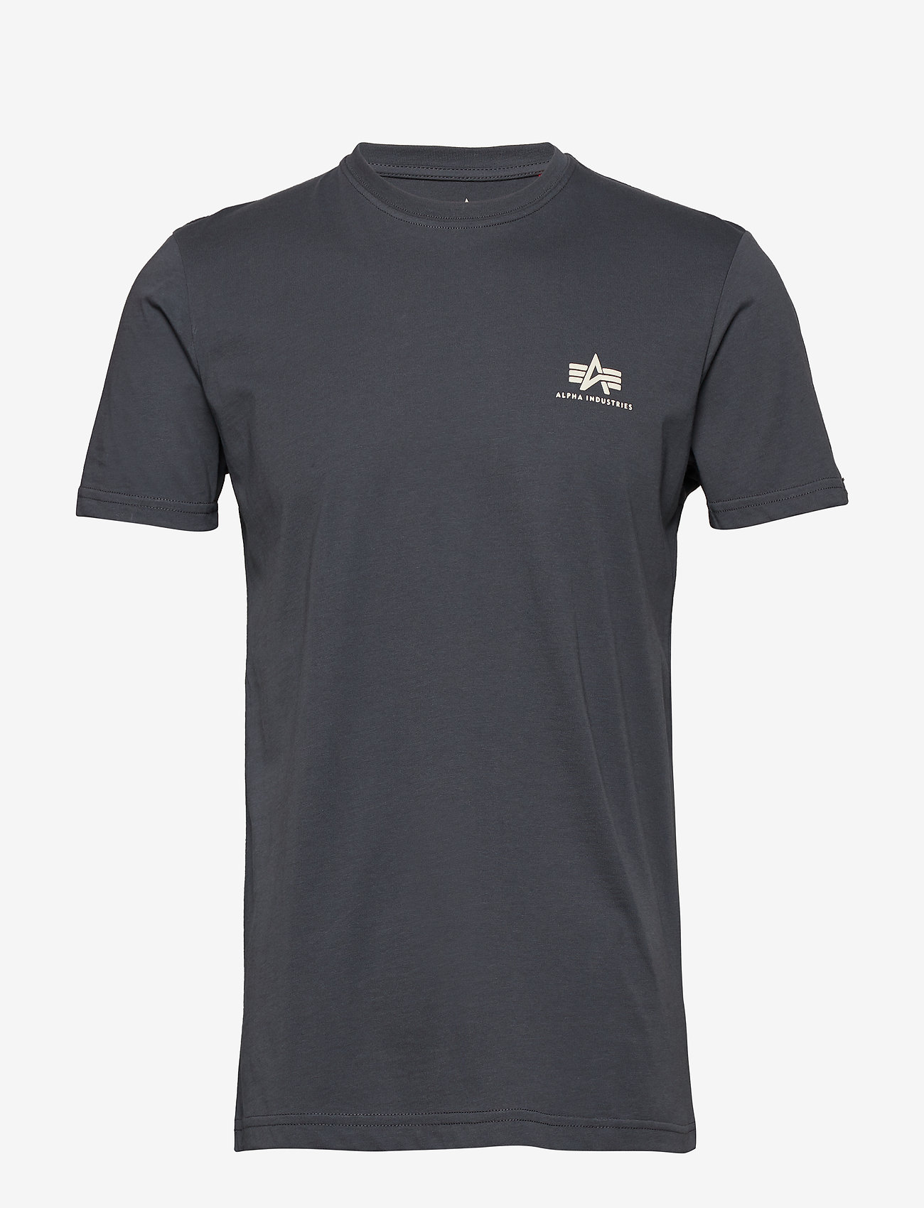 Alpha Industries - Basic T-Shirt SL - kortærmede t-shirts - greyblack - 1